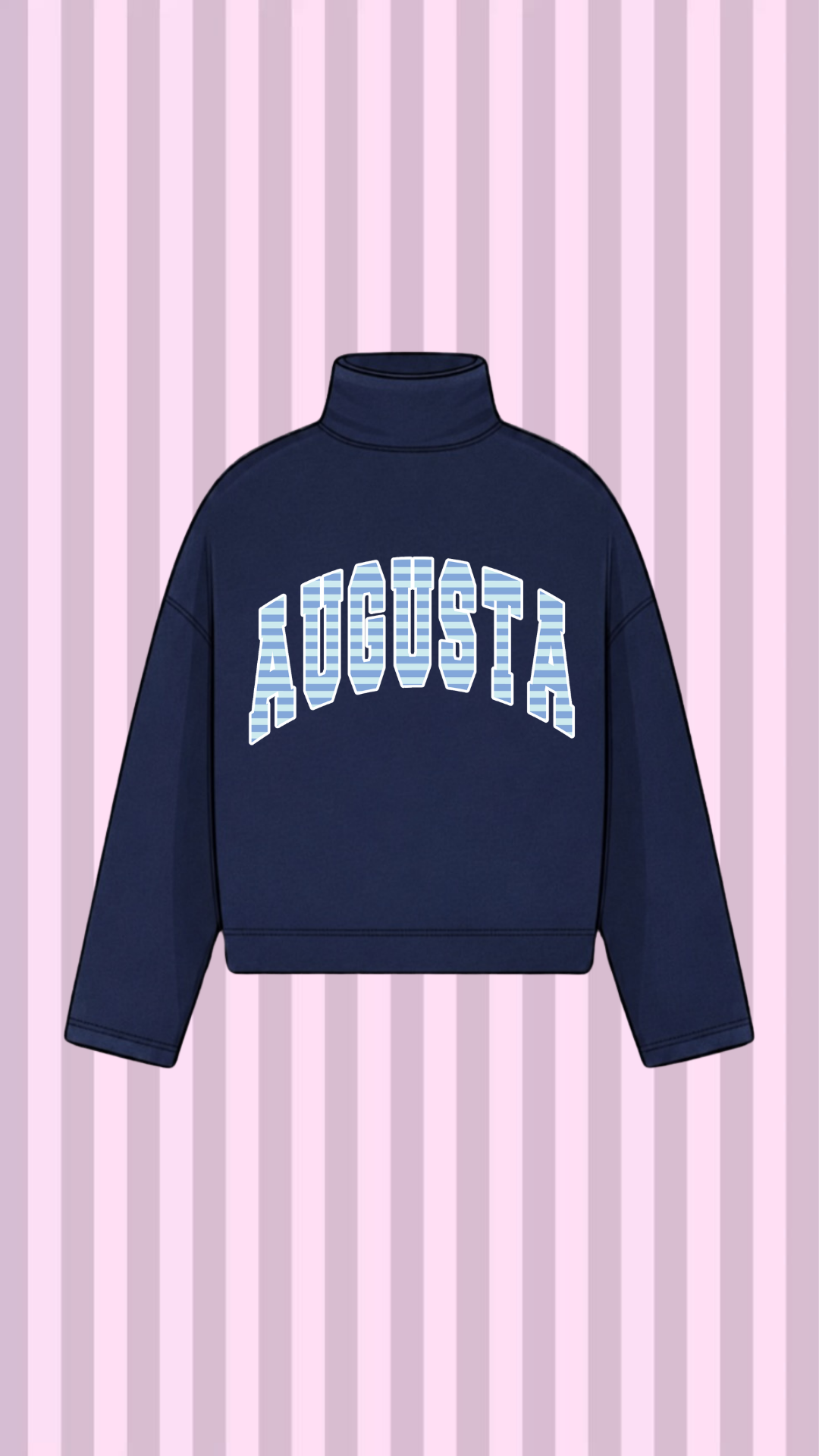 AUGUSTA UNIVERSITY MOCK NECK SWEATSHIRT