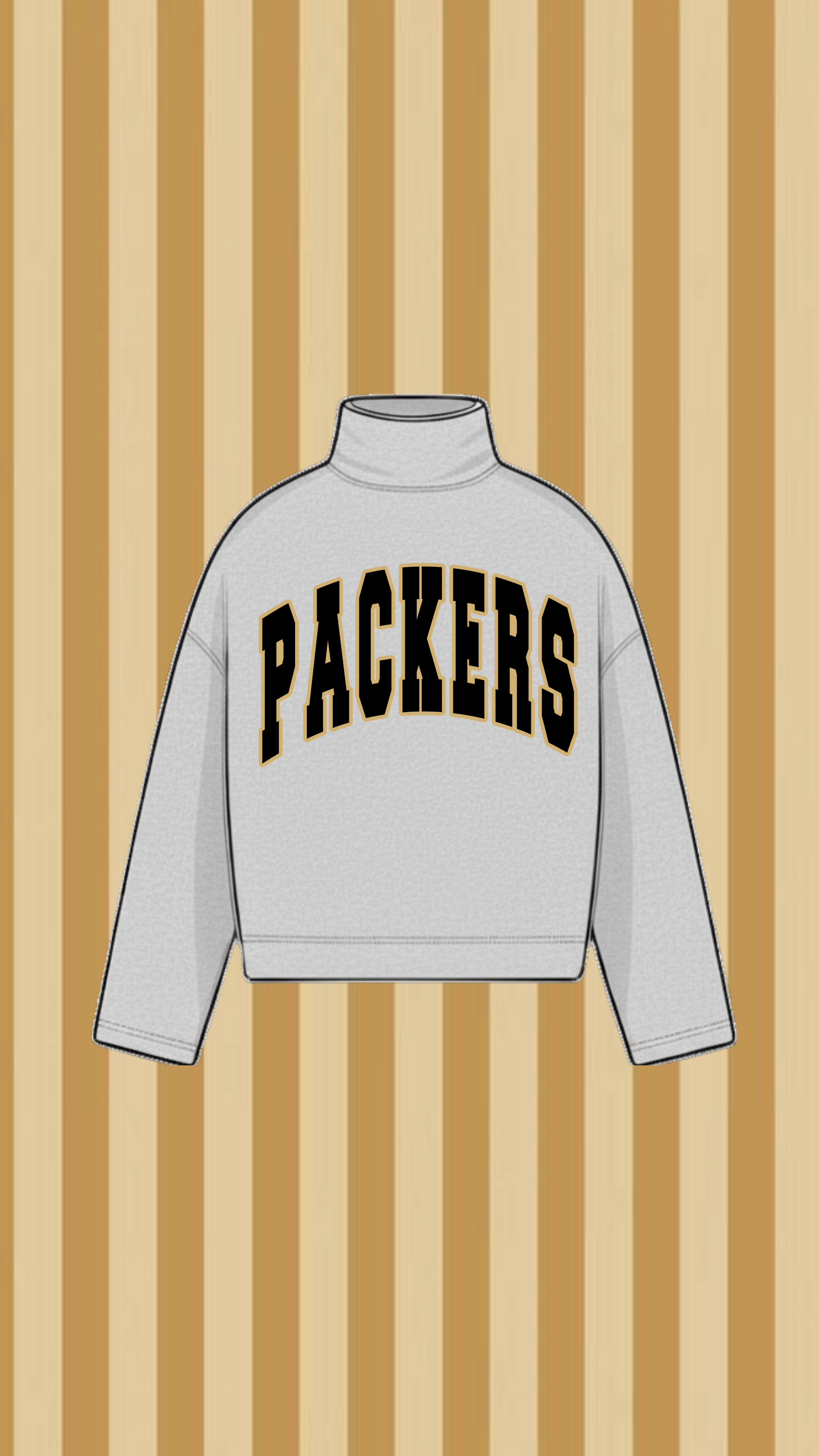 COLQUITT COUNTY PACKERS VINTAGE WASH MOCK NECK