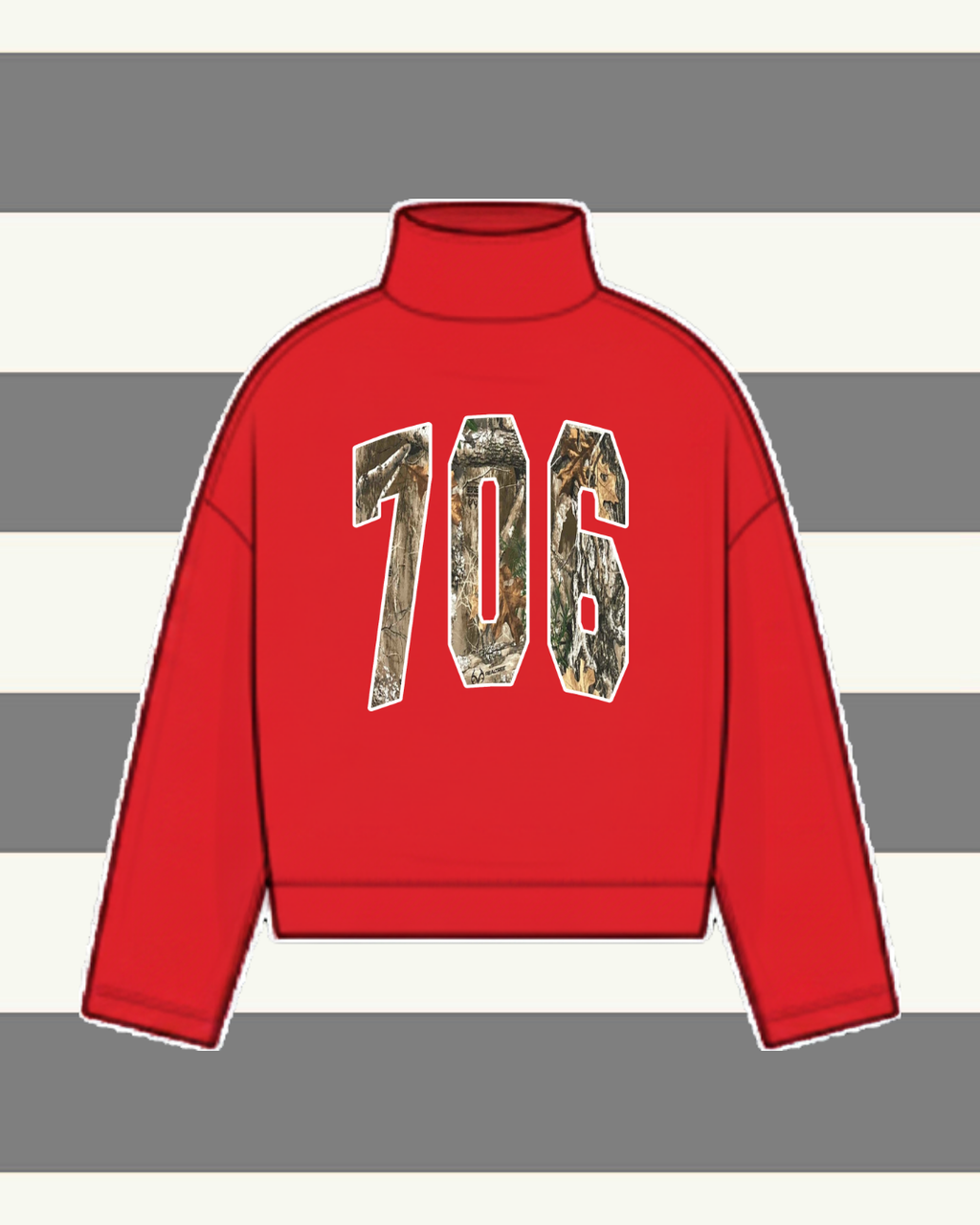 UGA MOCK NECK