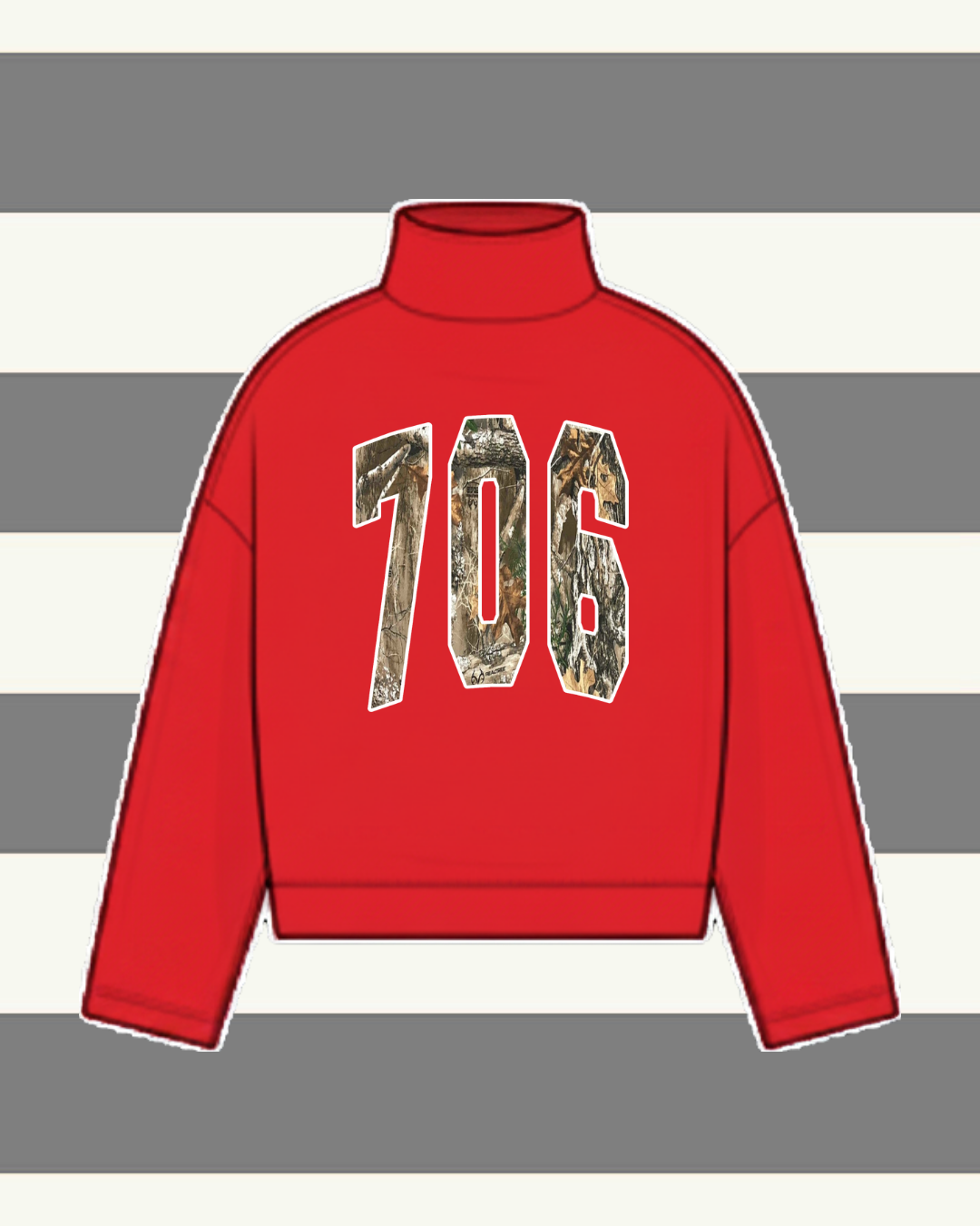 UGA MOCK NECK