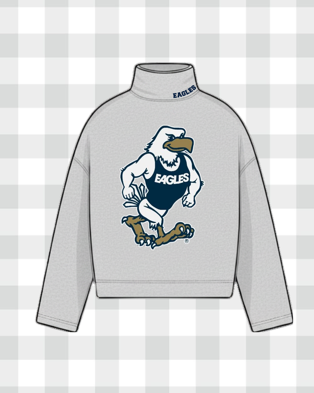 GEORGIA SOUTHERN UNIVERSITY VINTAGE WASH MOCK NECK