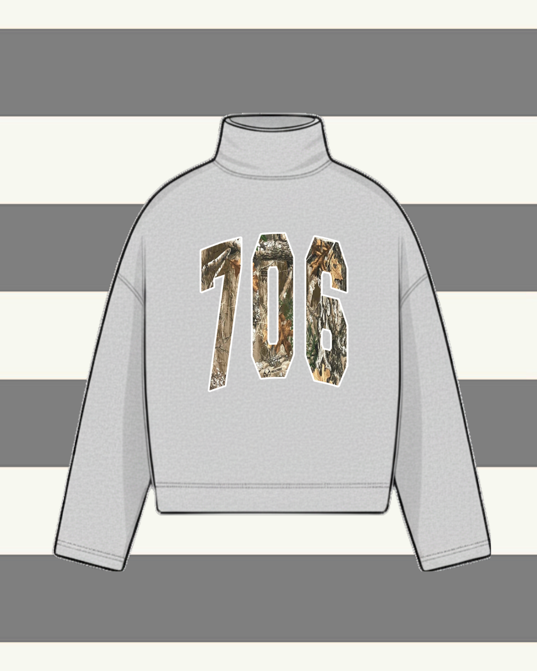 UGA MOCK NECK VINTAGE WASH