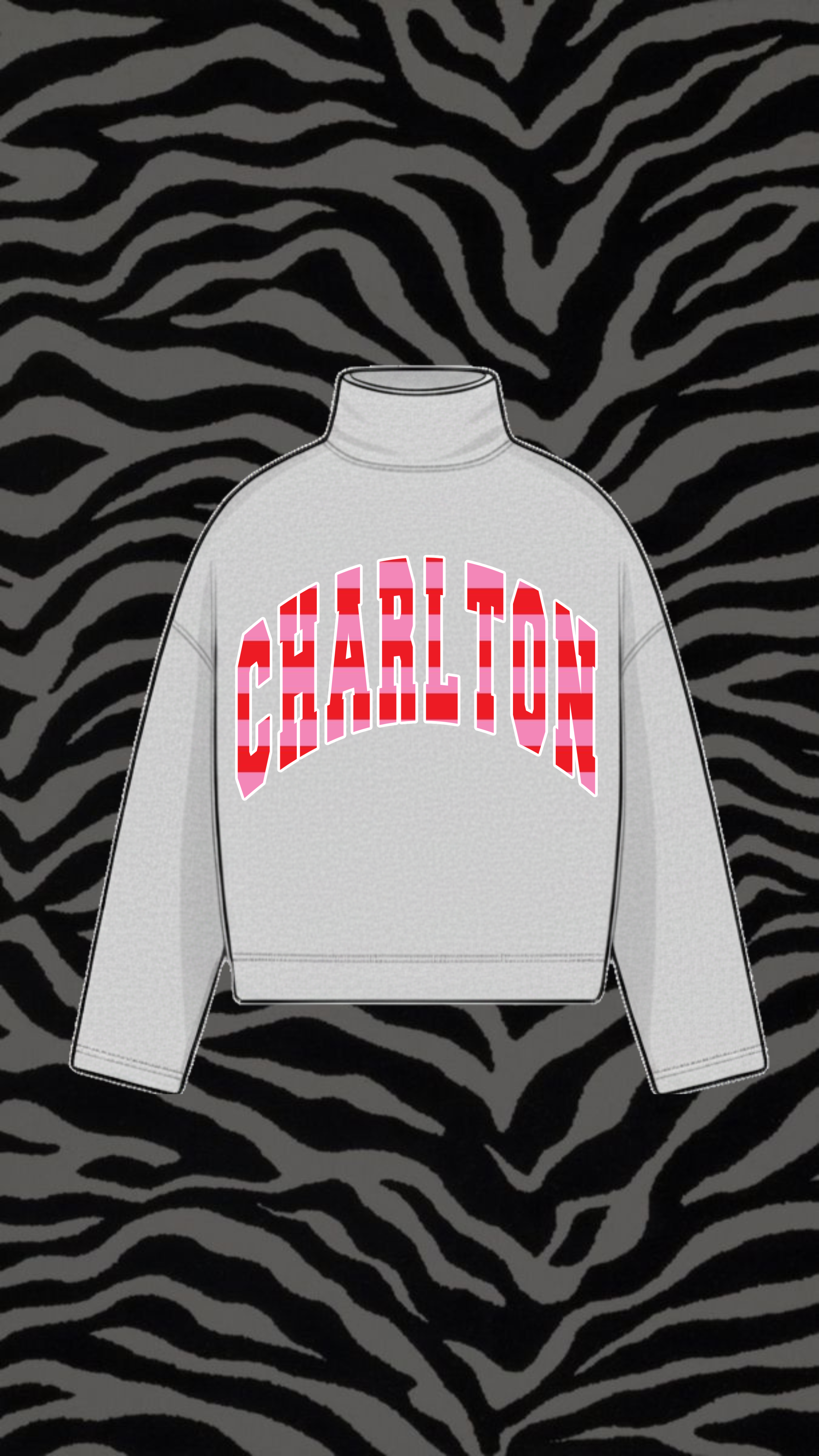 CHARLTON COUNTY VINTAGE WASH MOCK NECK SWEATSHIRT
