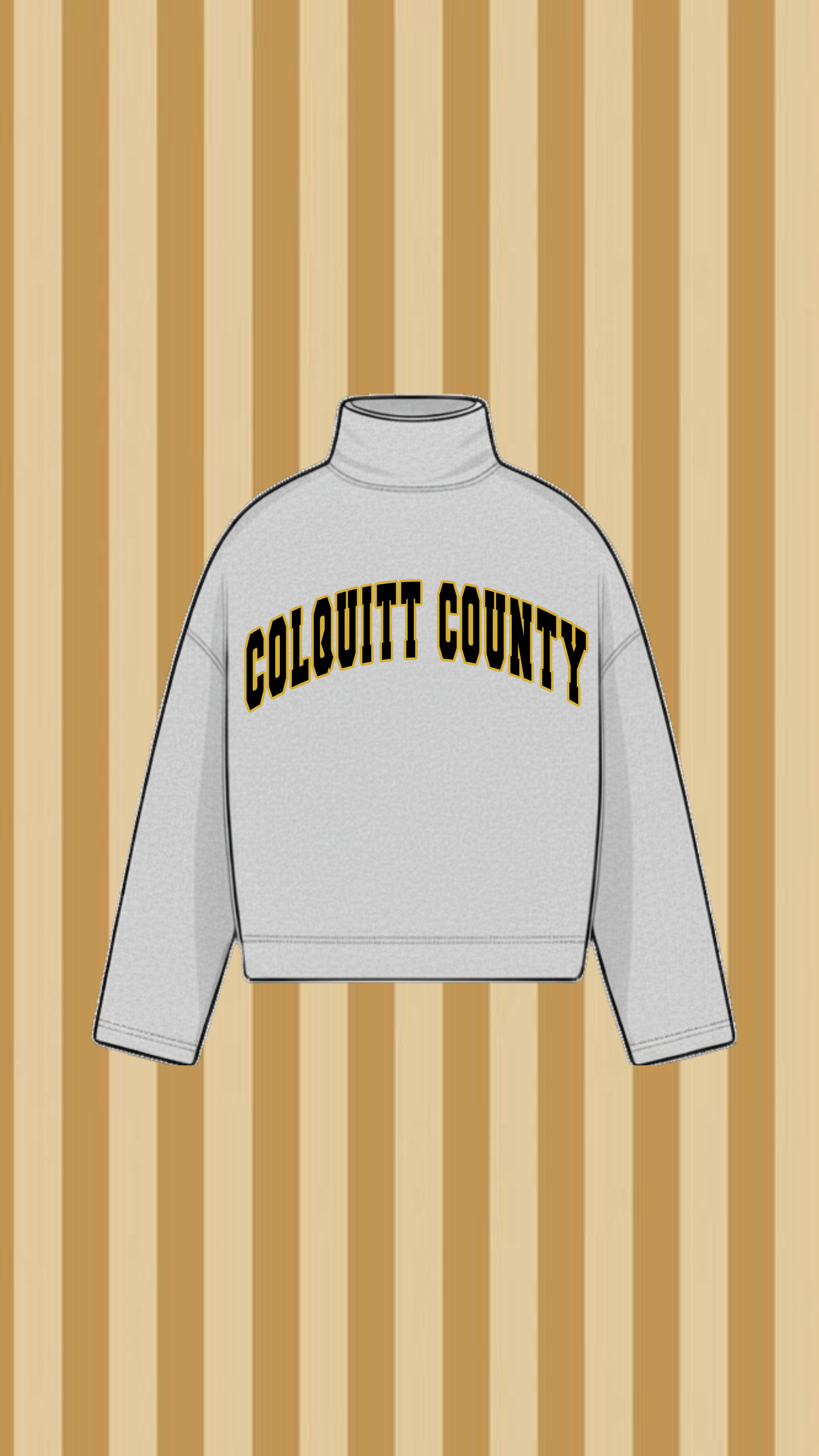 COLQUITT COUNTY PACKERS VINTAGE WASH MOCK NECK