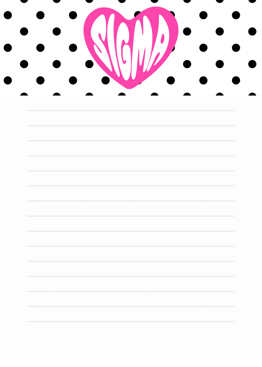 SIGMA DELTA THETA NOTEPAD