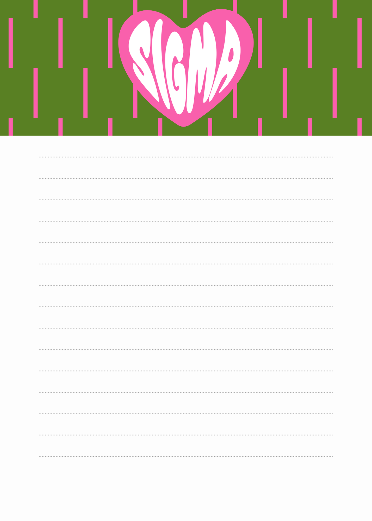 SIGMA DELTA THETA NOTEPAD