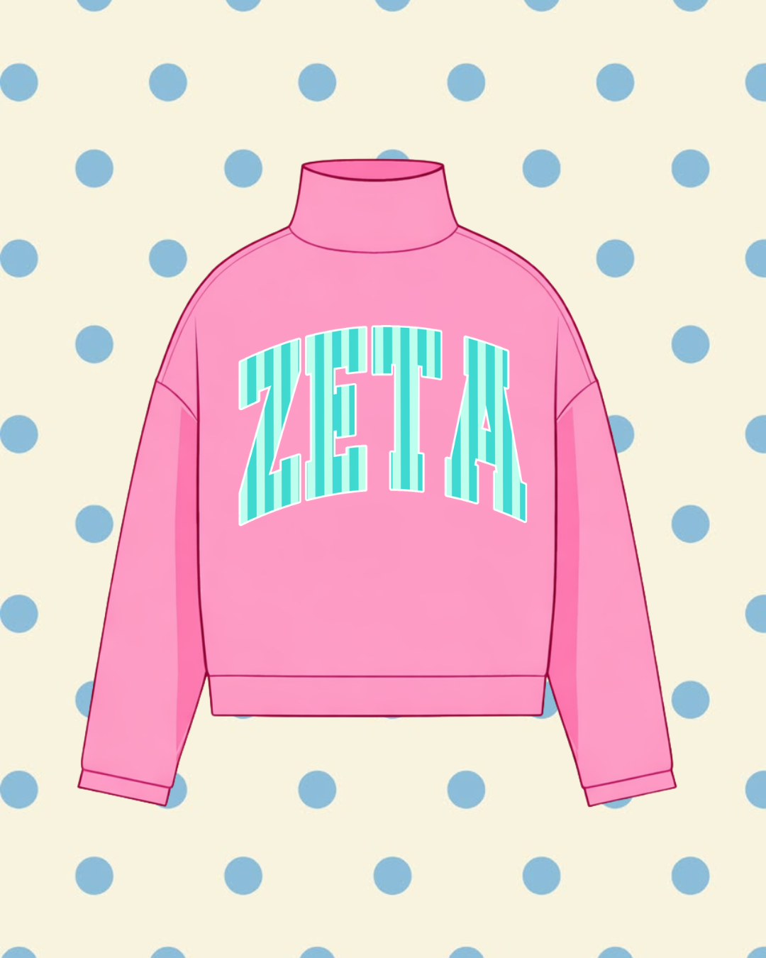 ZETA MOCK NECK SWEATSHIRT