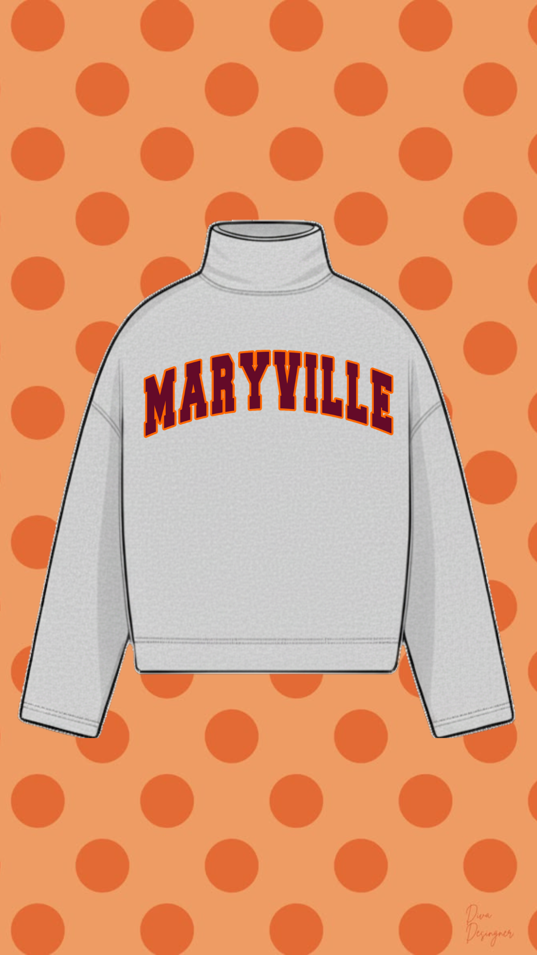 MARYVILLE COLLEGE MOCK NECK SWEATSHIRT