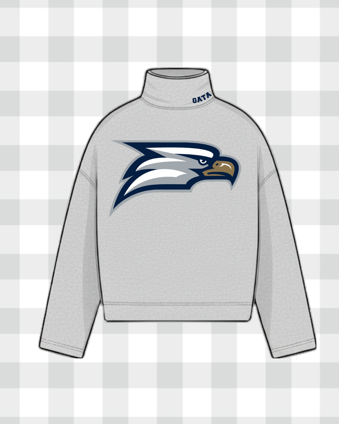 GEORGIA SOUTHERN UNIVERSITY VINTAGE WASH MOCK NECK