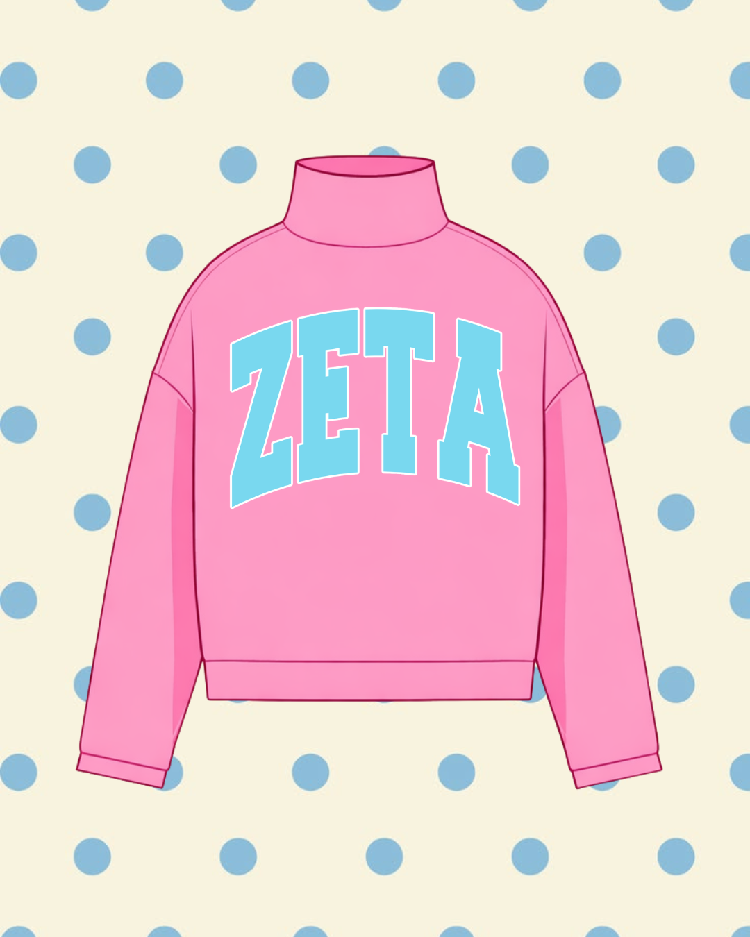 ZETA MOCK NECK SWEATSHIRT