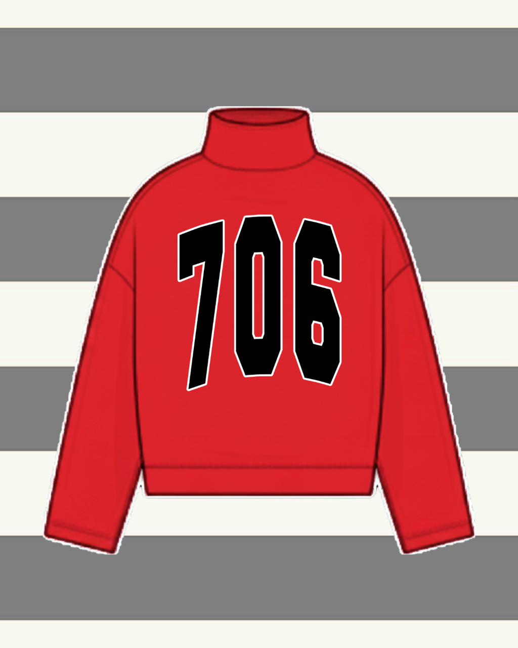 UGA MOCK NECK