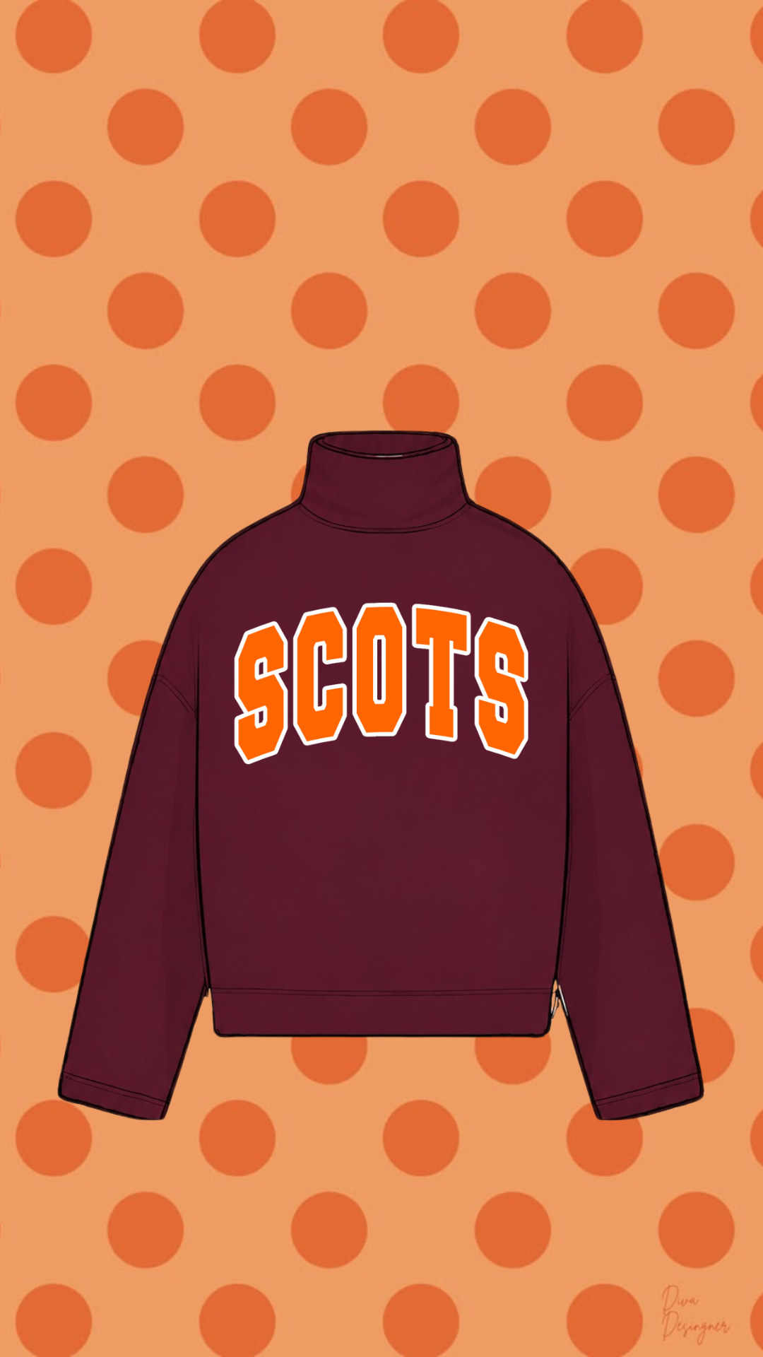 MARYVILLE COLLEGE MOCK NECK SWEATSHIRT