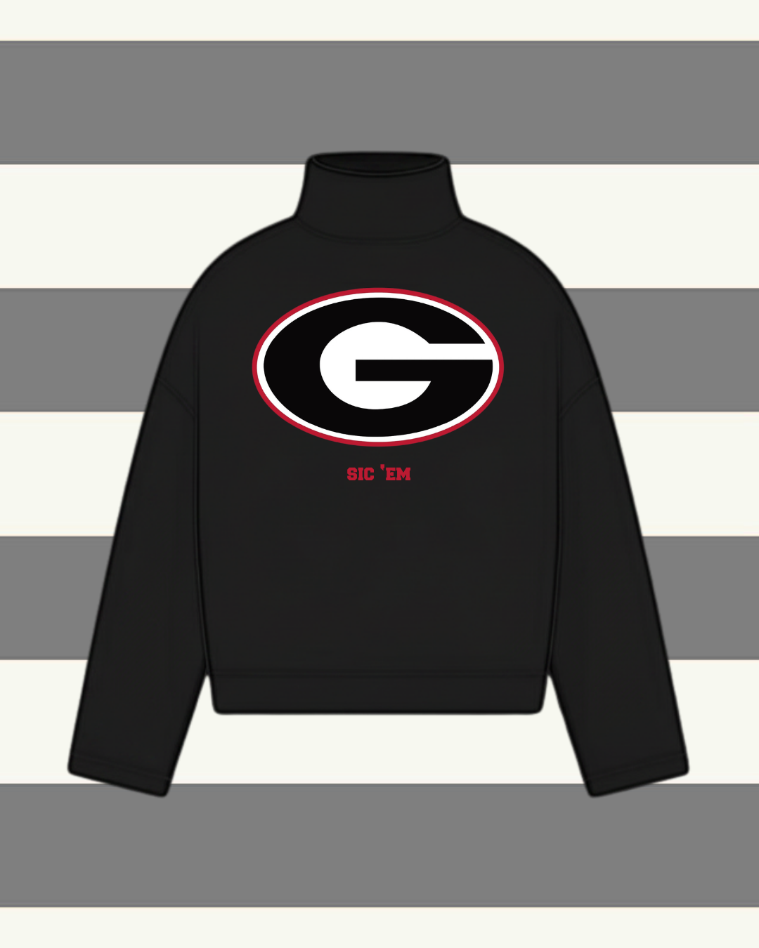 UGA MOCK NECK