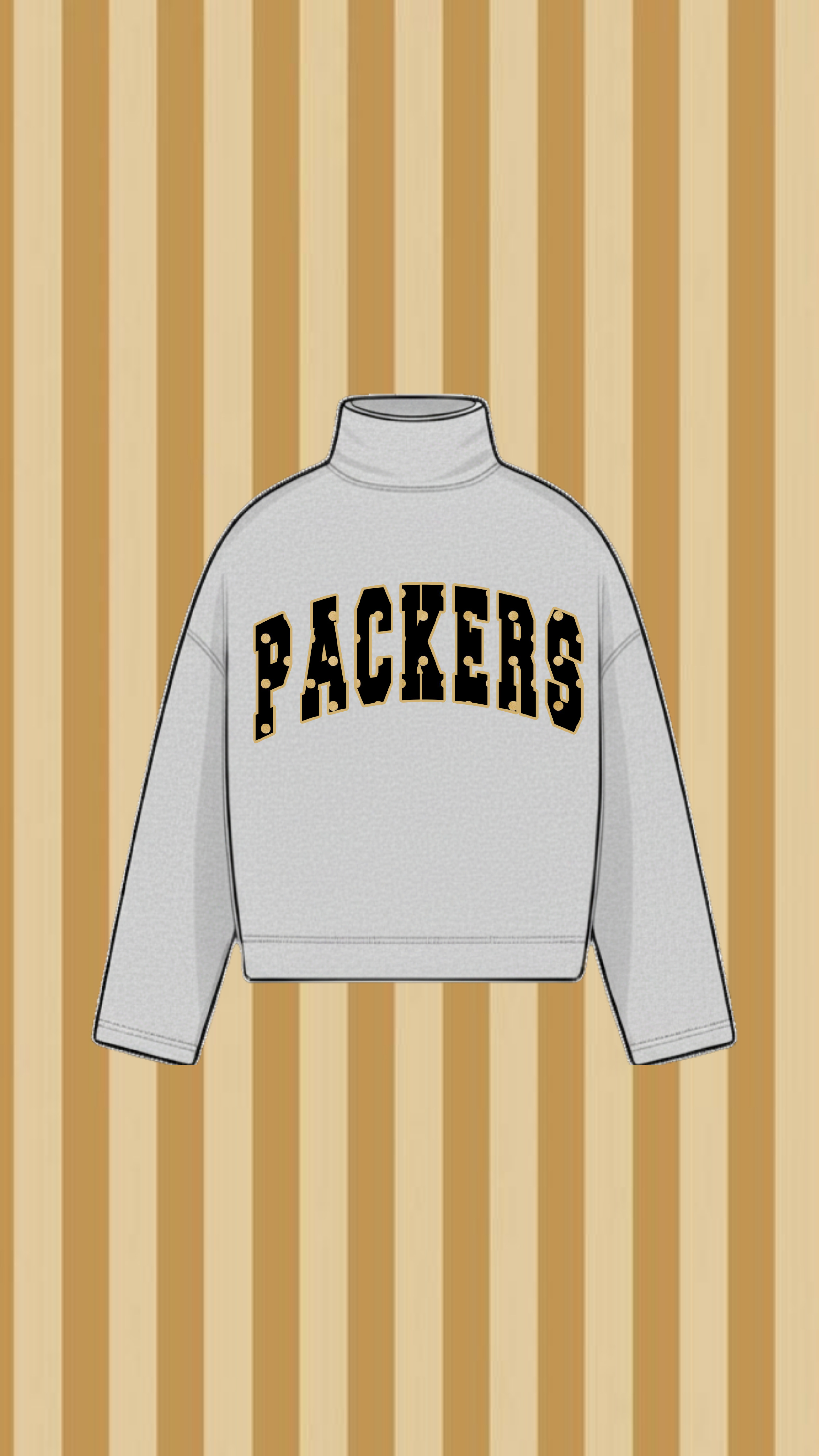 COLQUITT COUNTY PACKERS VINTAGE WASH MOCK NECK