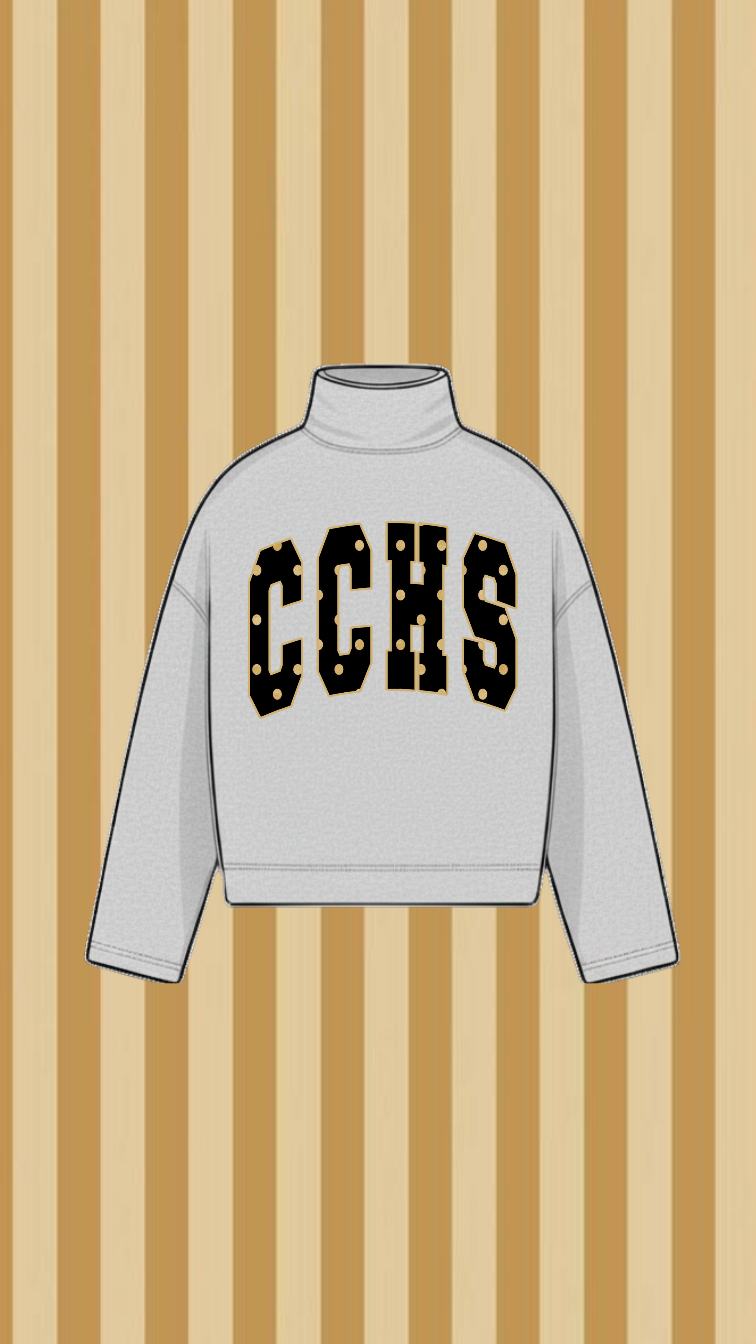 COLQUITT COUNTY PACKERS MOCK NECK VINTAGE WASH SWEATSHIRT