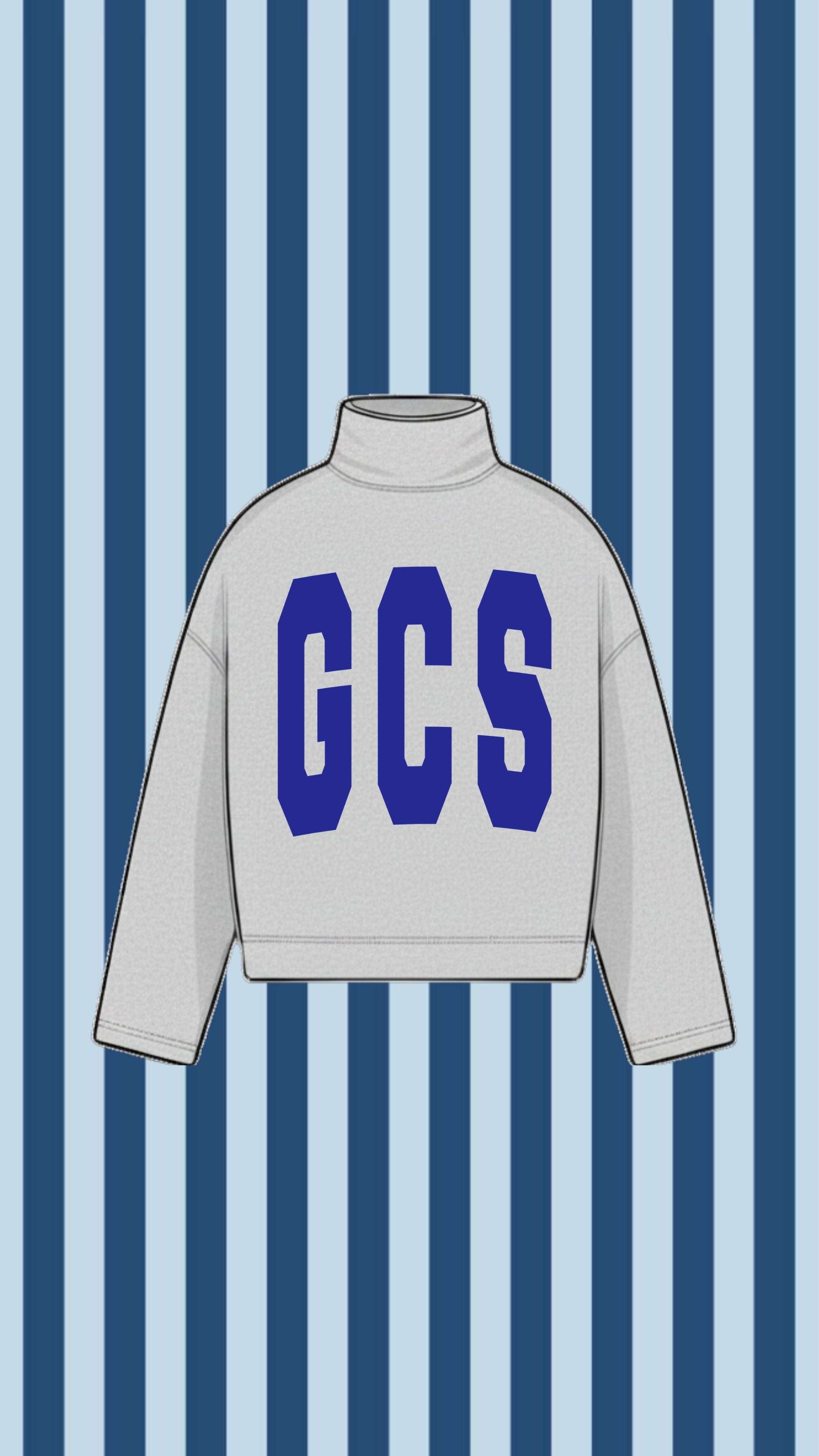 GEORGIA CHRISTIAN SCHOOL VINTAGE WASH MOCK NECK