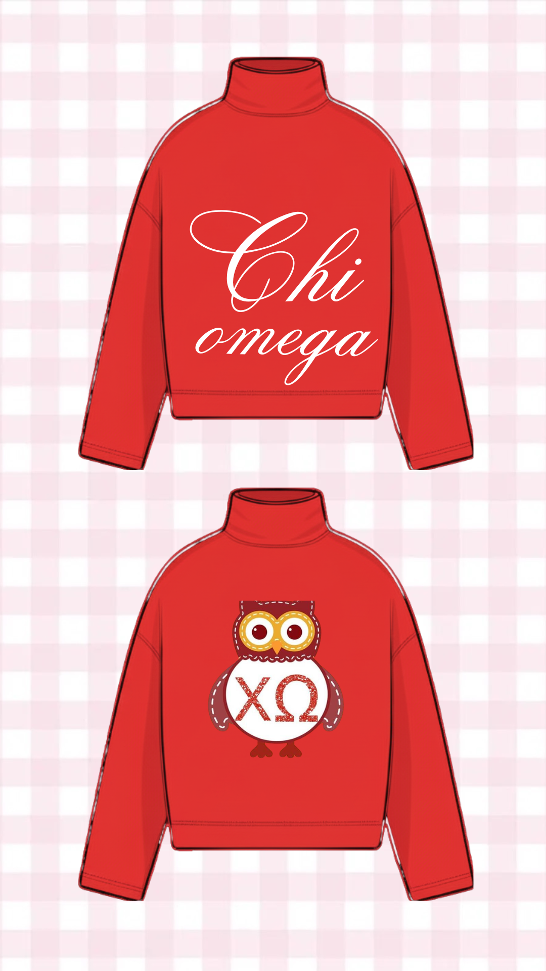 CHI OMEGA MOCK NECK SWEATSHIRT