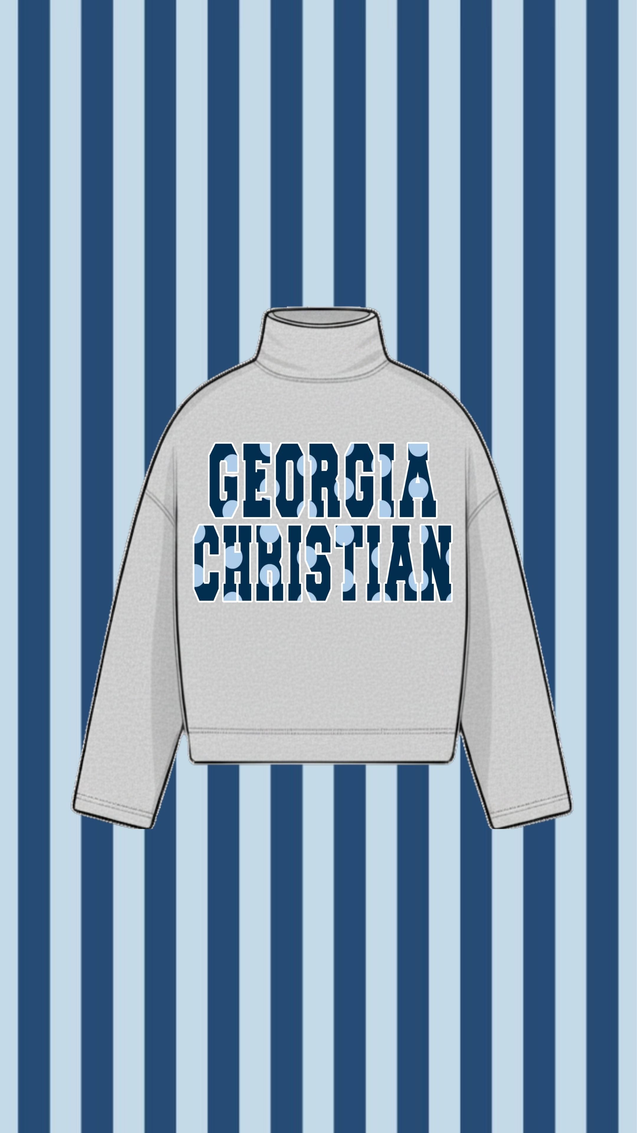 GEORGIA CHRISTIAN VINTAGE WASH MOCK NECK