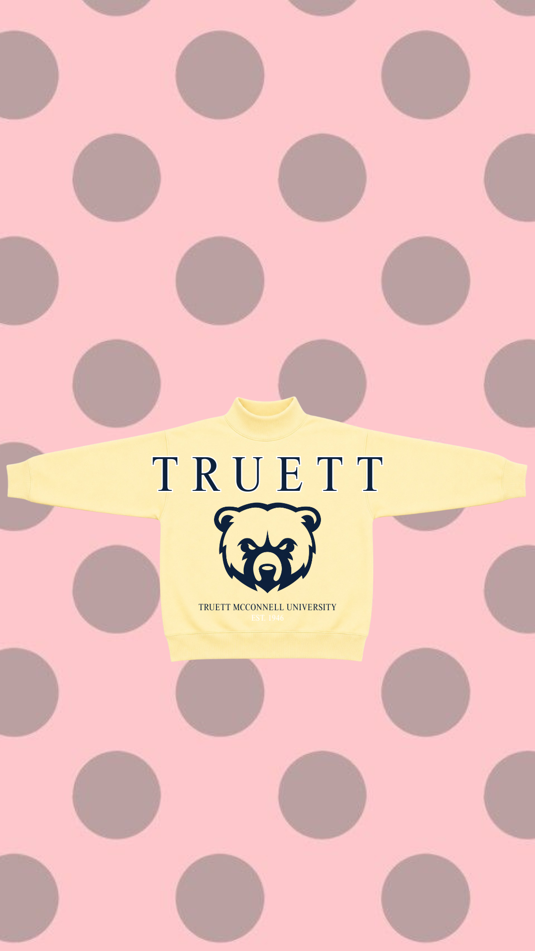 TRUETT MCCONNELL MOCK NECK SWEATSHIRT