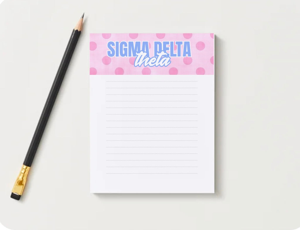 SIGMA DELTA THETA NOTEPAD