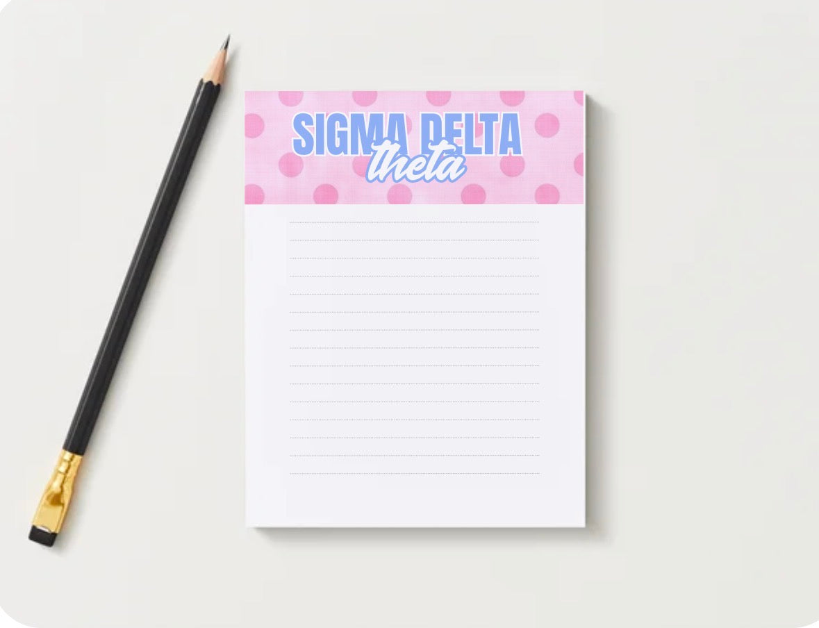SIGMA DELTA THETA NOTEPAD