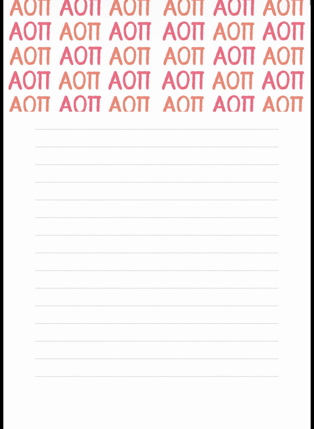 AOII NOTEPAD