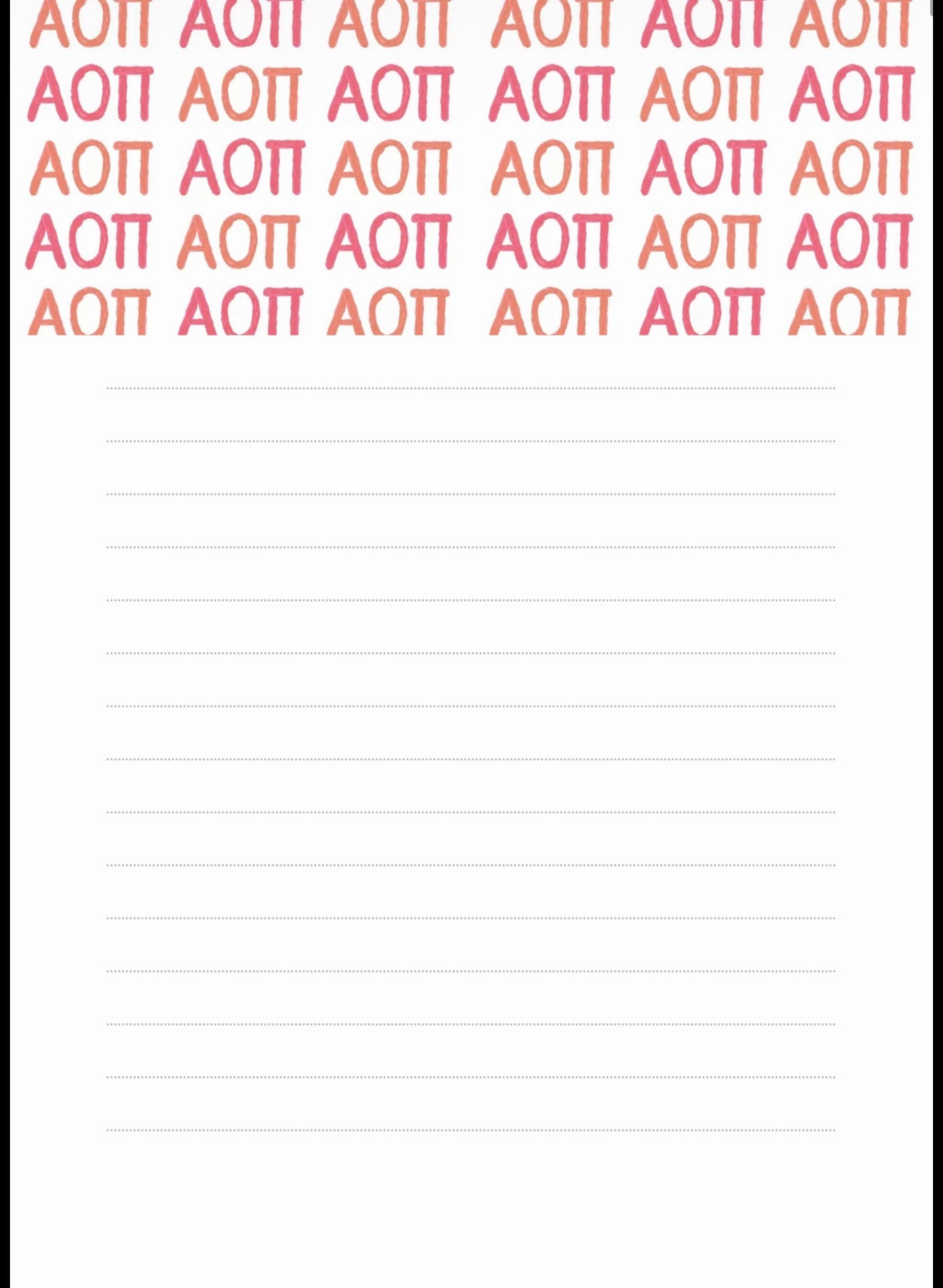 AOII NOTEPAD