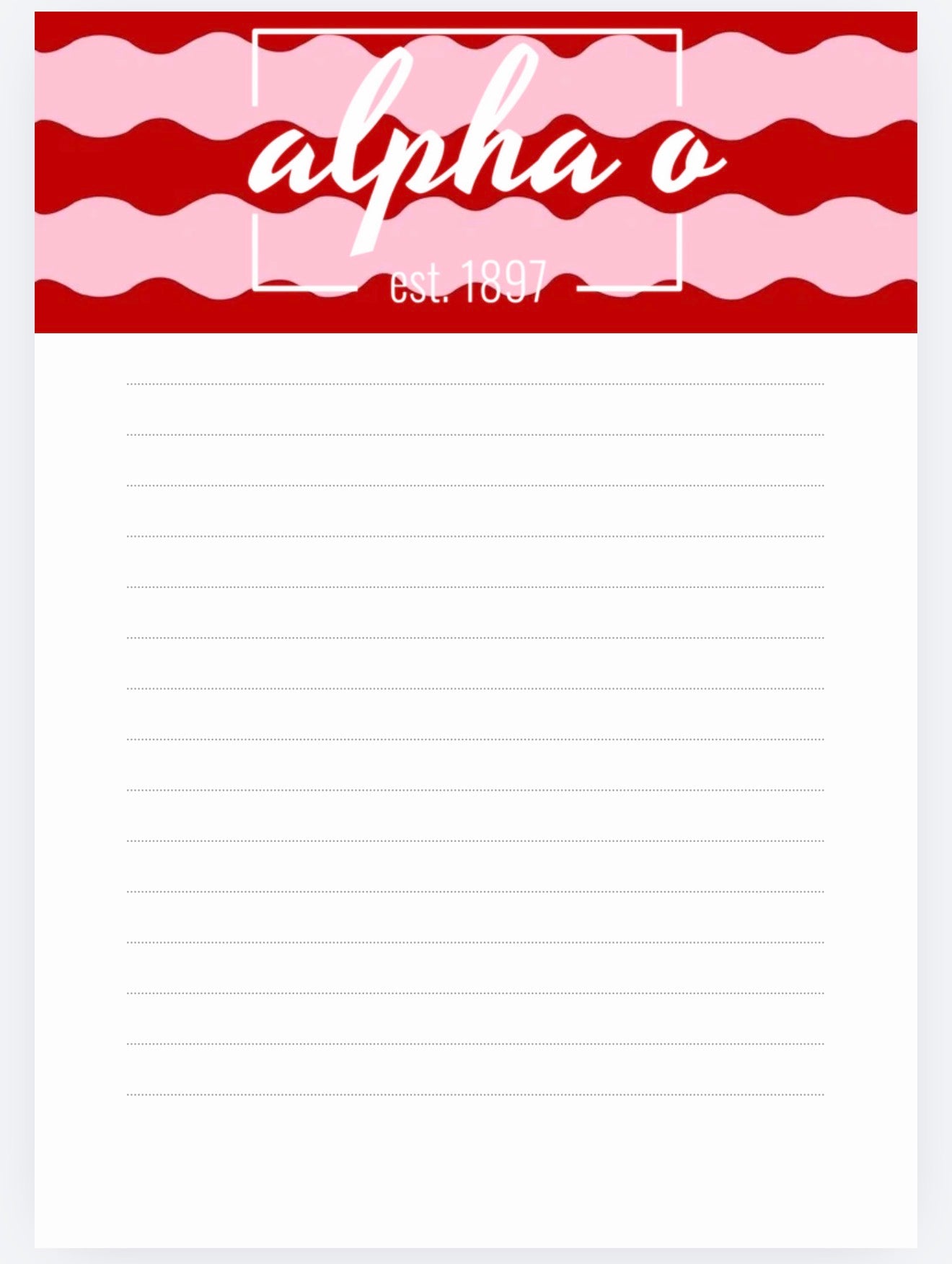 AOII NOTEPAD
