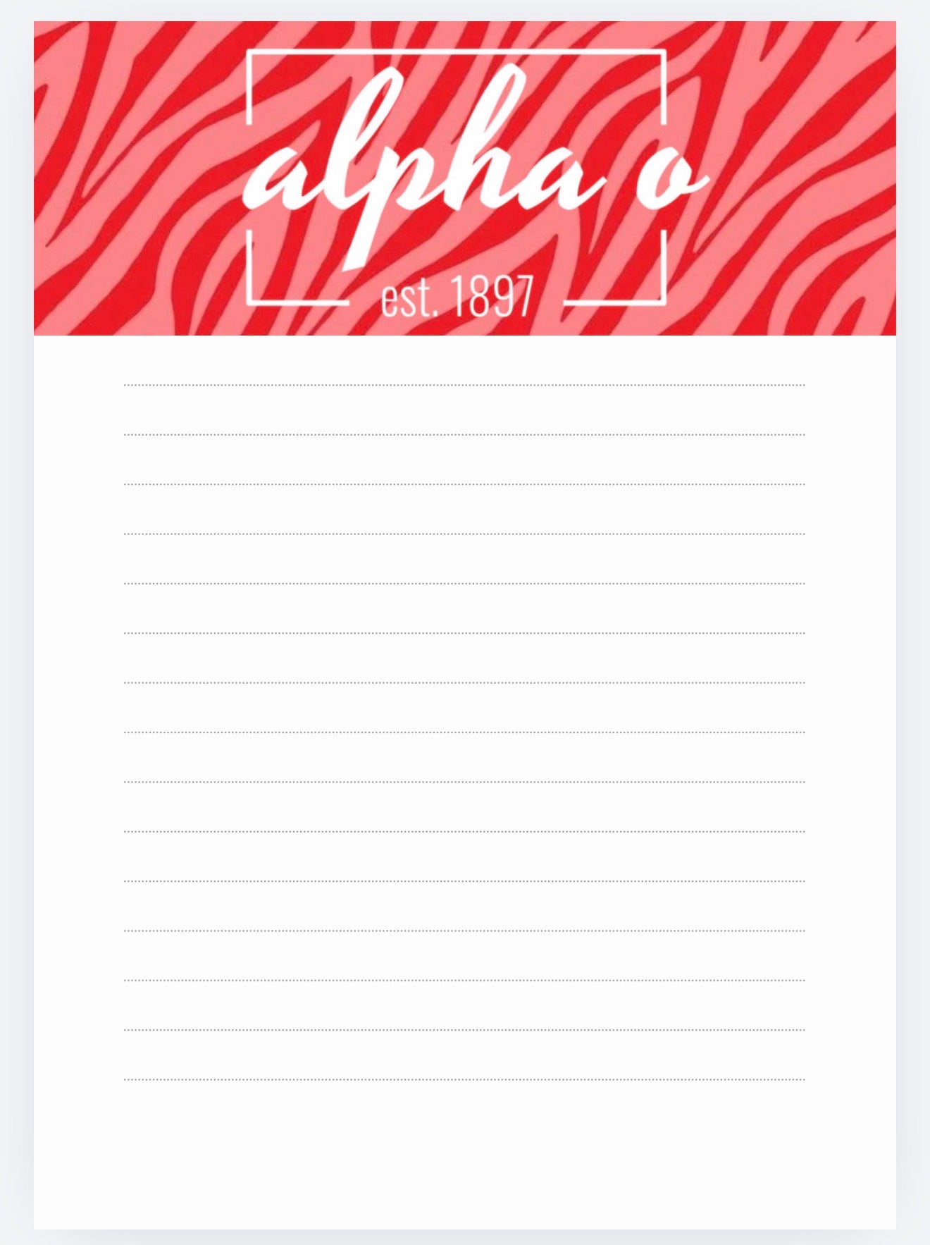 AOII NOTEPAD