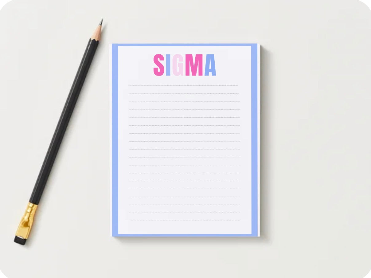 SIGMA DELTA THETA NOTEPAD