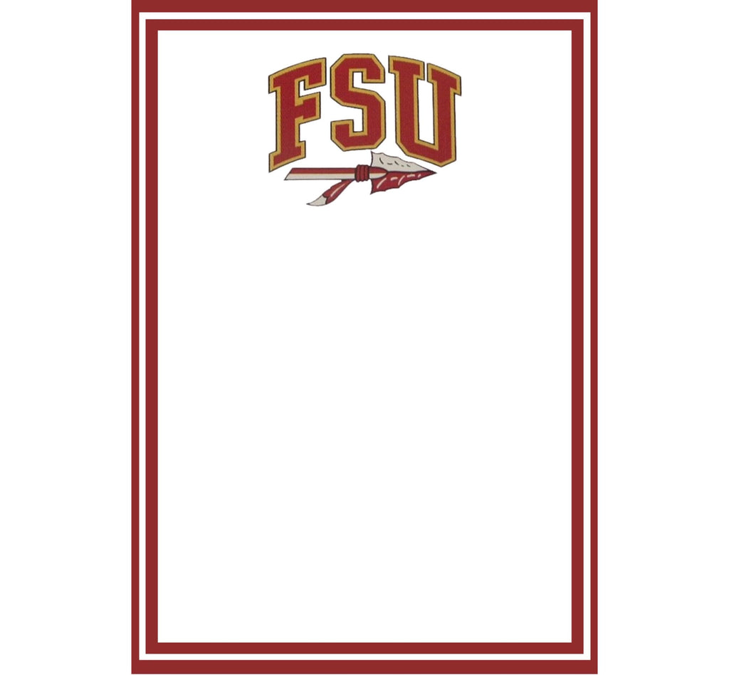 Florida State University Notepad | FSU Gameday Checklist | Seminole Fan Gift | College Student Stationery