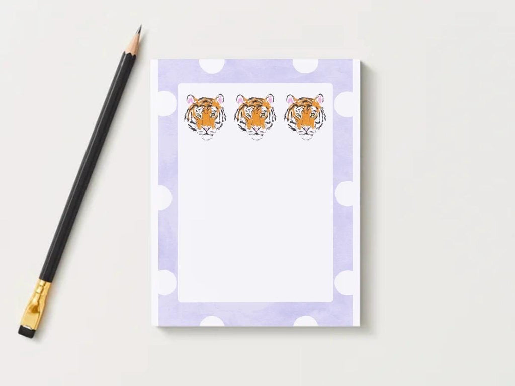 Clemson University Notepad | Clemson Gameday Checklist | Tiger Fan Gift | College Student Stationery