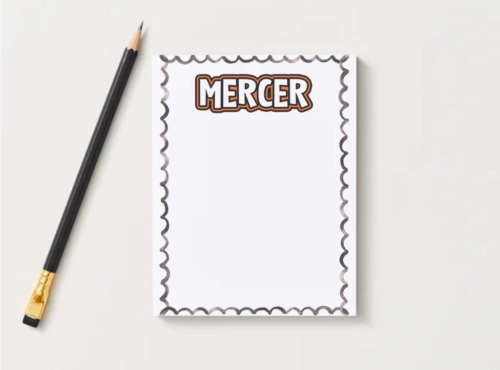Mercer University Notepad | Mercer Gameday Checklist | Bears Fan Gift | College Student Stationery