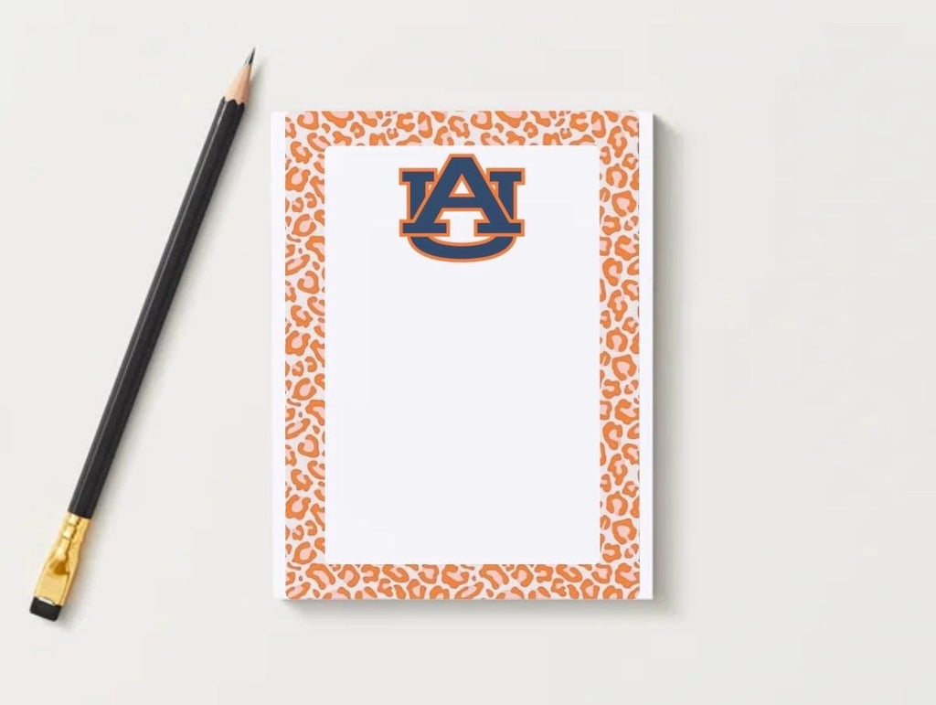 Auburn Inspired University Notepad |  Gameday Checklist | War Eagle Fan Gift | College Student Stationery
