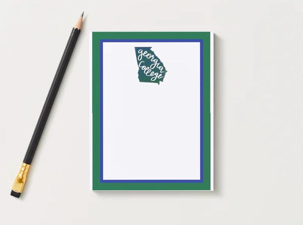 Georgia College Notepad | GCSU Gameday Checklist | Bearcats Stationery