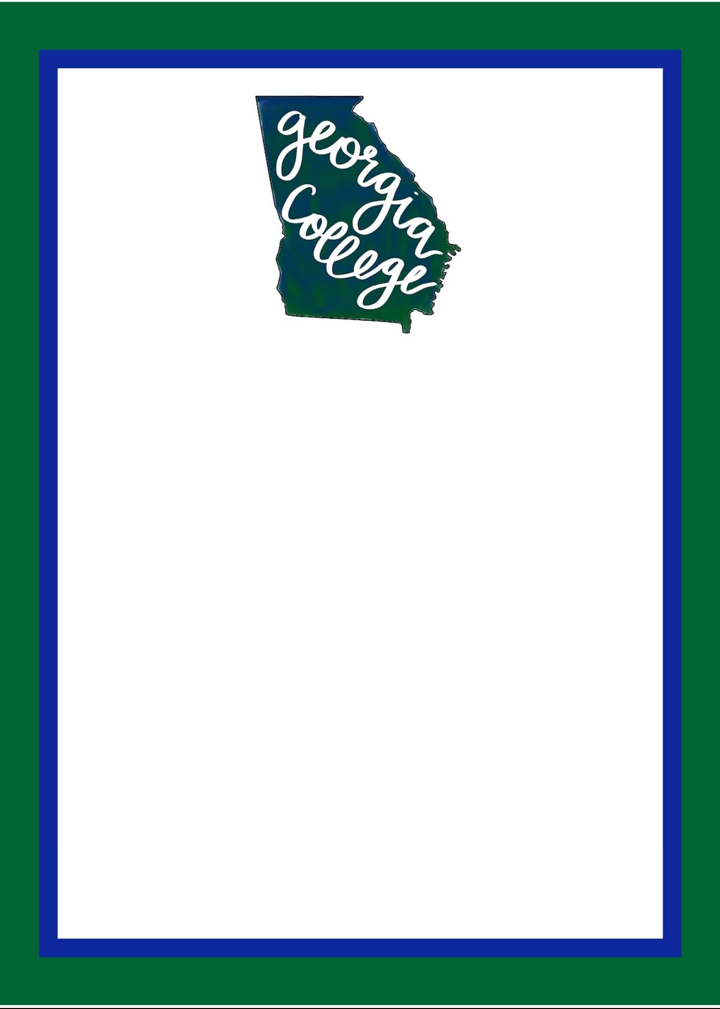 Georgia College Notepad | GCSU Gameday Checklist | Bearcats Stationery