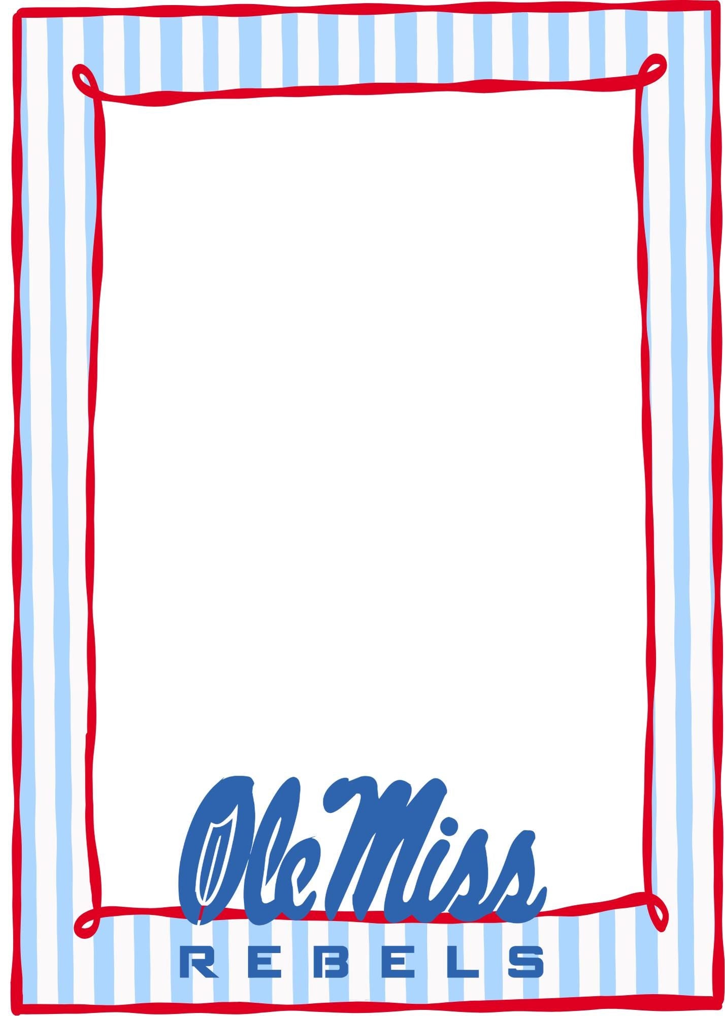 Ole Miss Rebels Gameday Checklist Notepad | College Student Stationery
