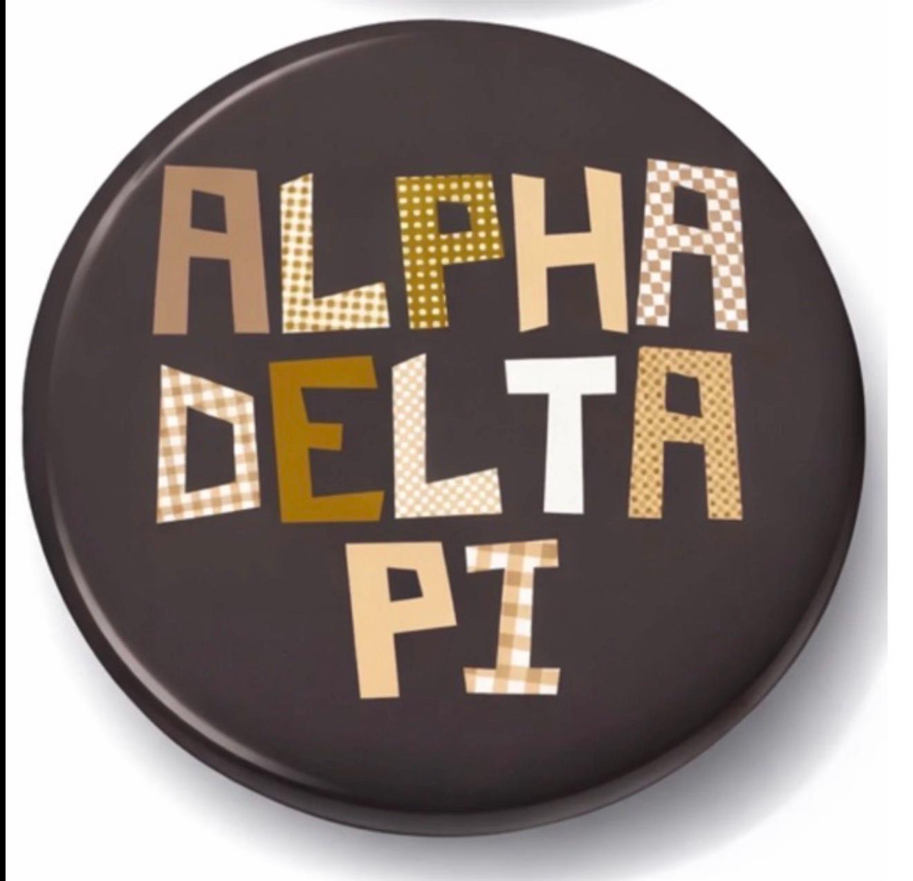 Alpha Delta Pi Game Day Button – Sorority Spirit Pin, Tailgate Accessory