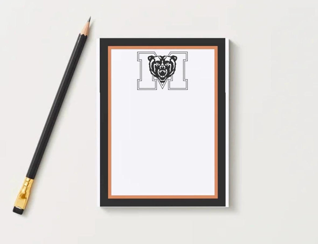 Mercer University Notepad | Mercer Gameday Checklist | Bears Fan Gift | College Student Stationery