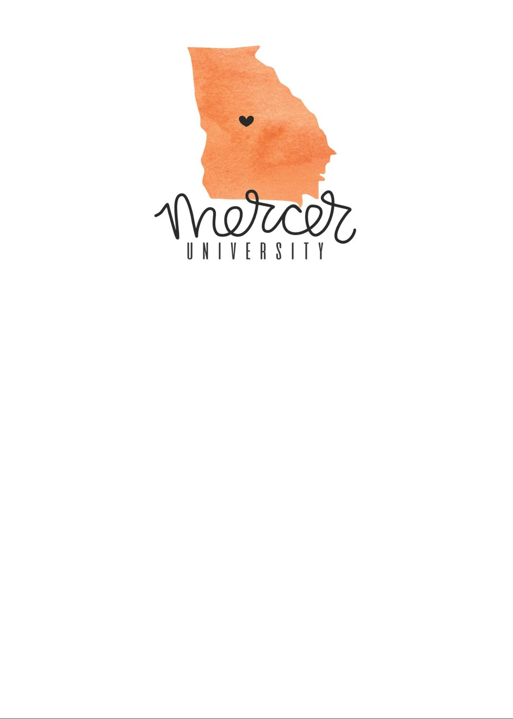 Mercer University Notepad | Mercer Gameday Checklist | Bears Fan Gift | College Student Stationery