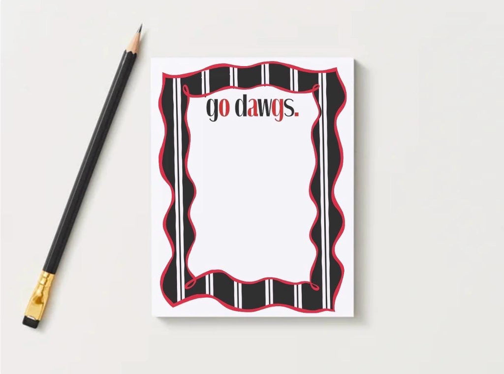 University of Georgia Notepad | UGA Gameday Checklist | Bulldog Fan Gift | College Student Stationery