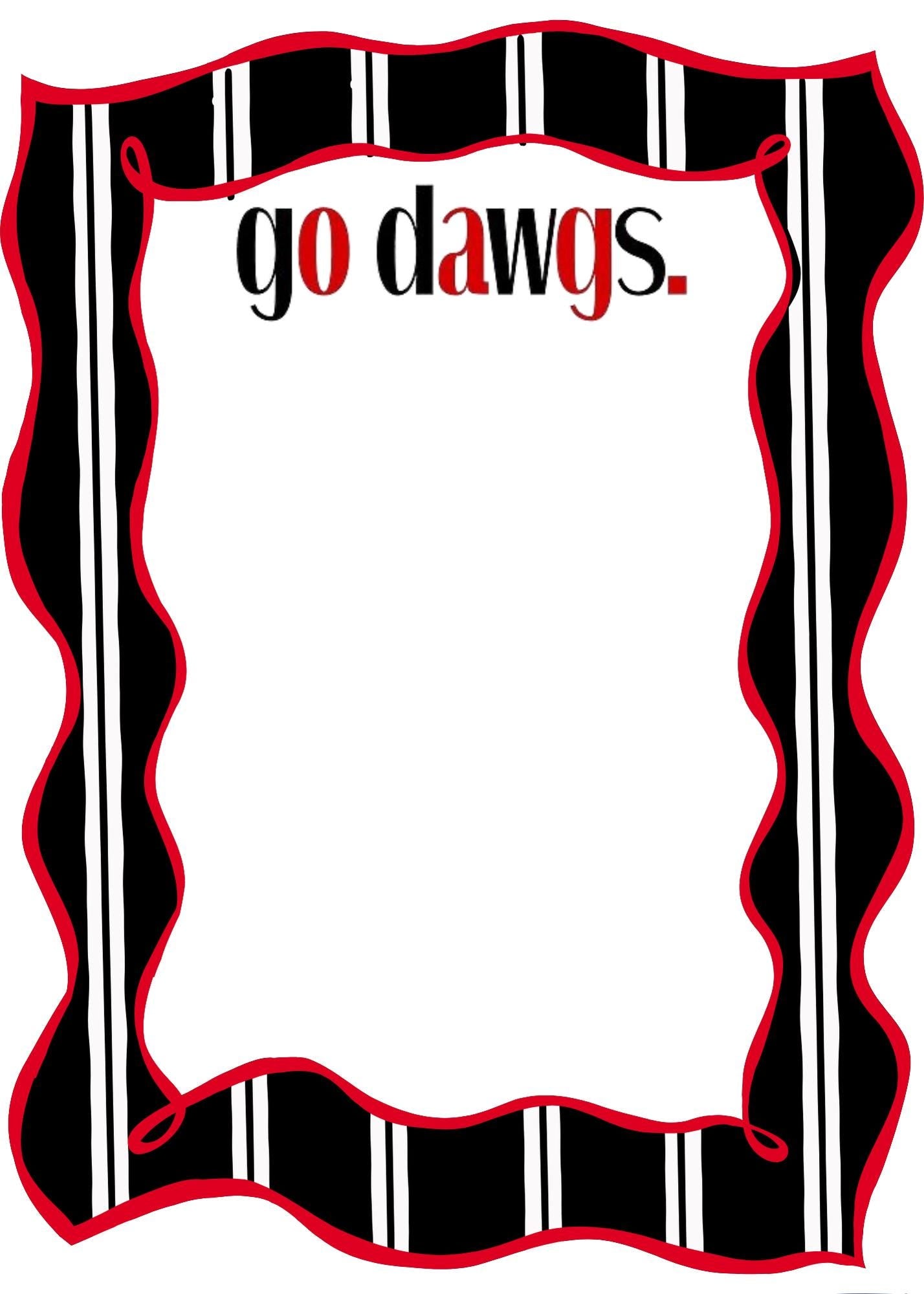 University of Georgia Notepad | UGA Gameday Checklist | Bulldog Fan Gift | College Student Stationery