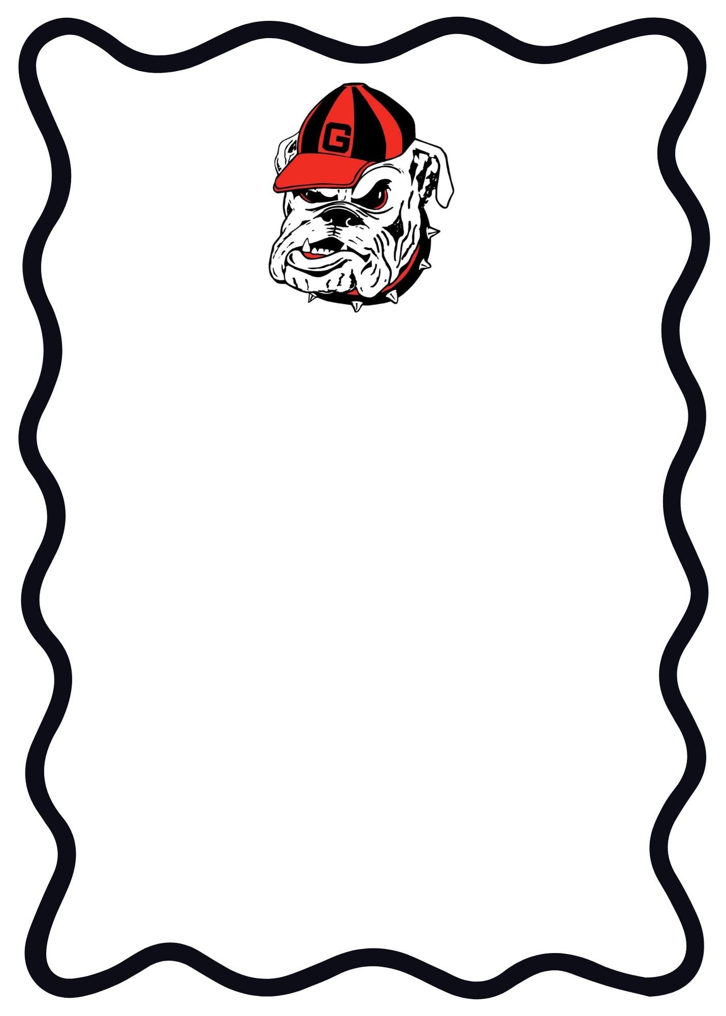 University of Georgia Notepad | UGA Gameday Checklist | Bulldog Fan Gift | College Student Stationery