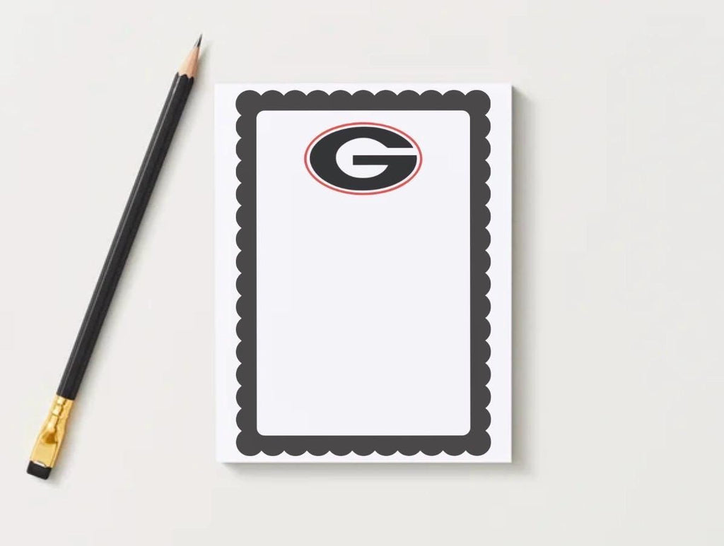 University of Georgia Notepad | UGA Gameday Checklist | Bulldog Fan Gift | College Student Stationery