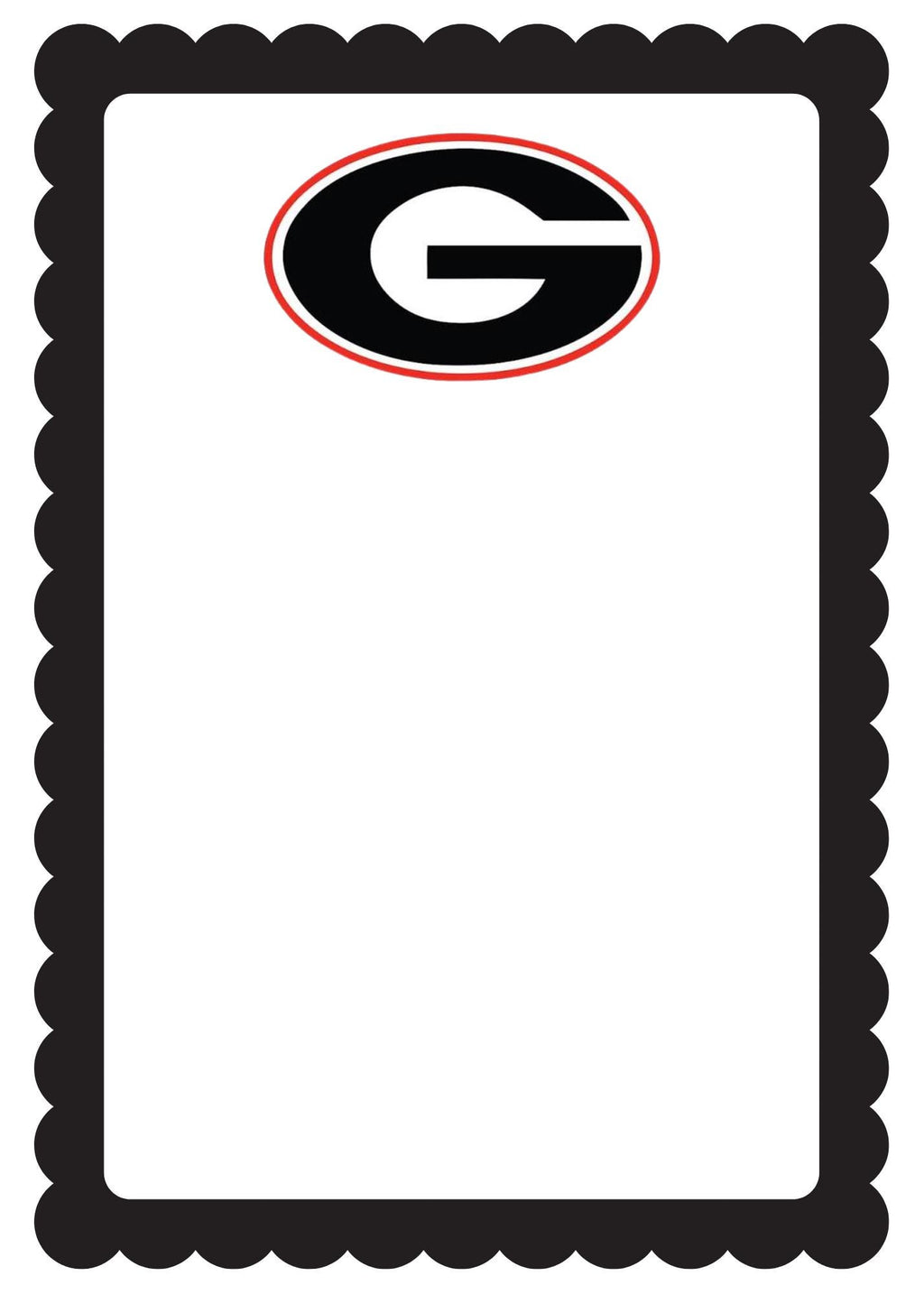 University of Georgia Notepad | UGA Gameday Checklist | Bulldog Fan Gift | College Student Stationery