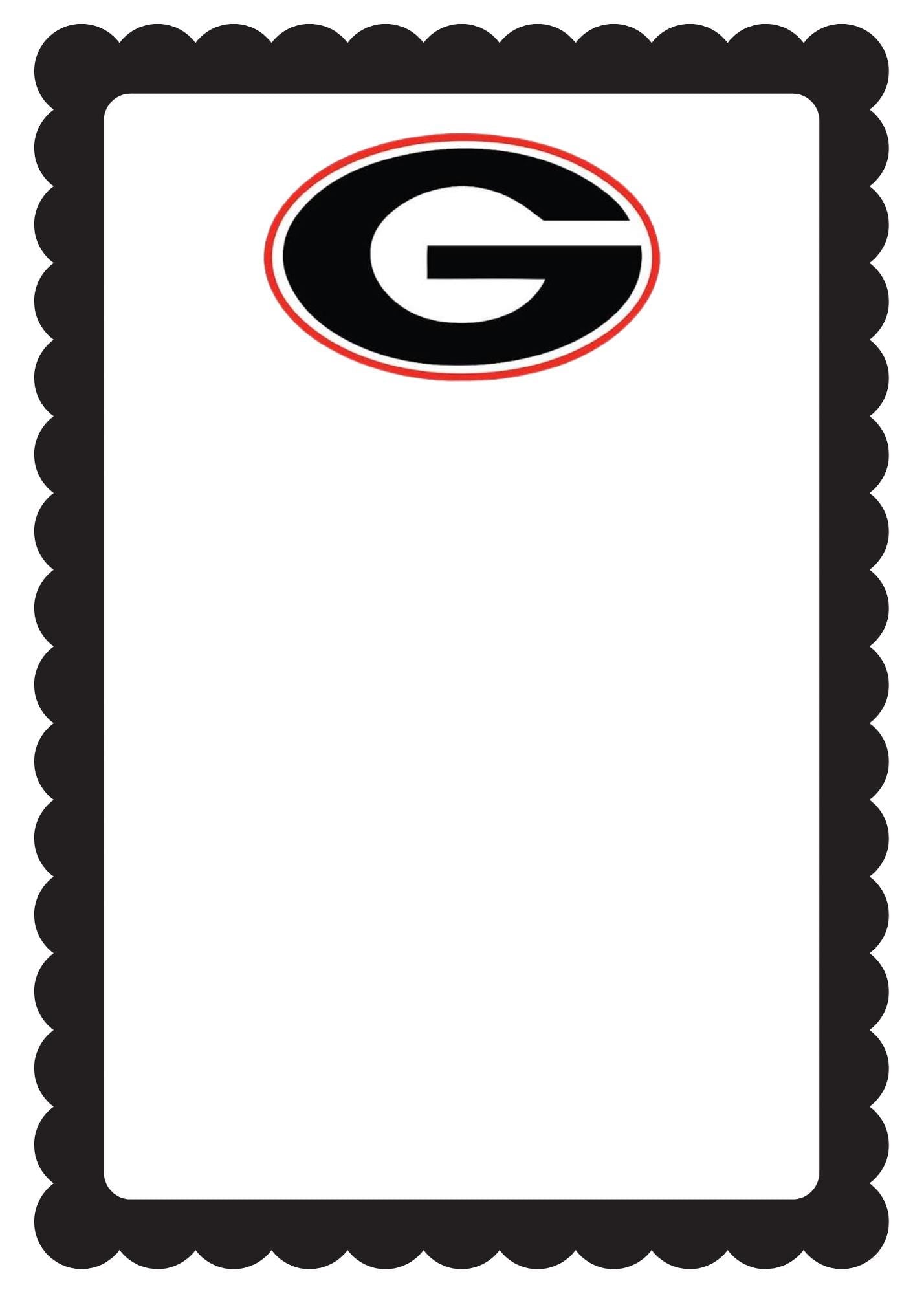University of Georgia Notepad | UGA Gameday Checklist | Bulldog Fan Gift | College Student Stationery
