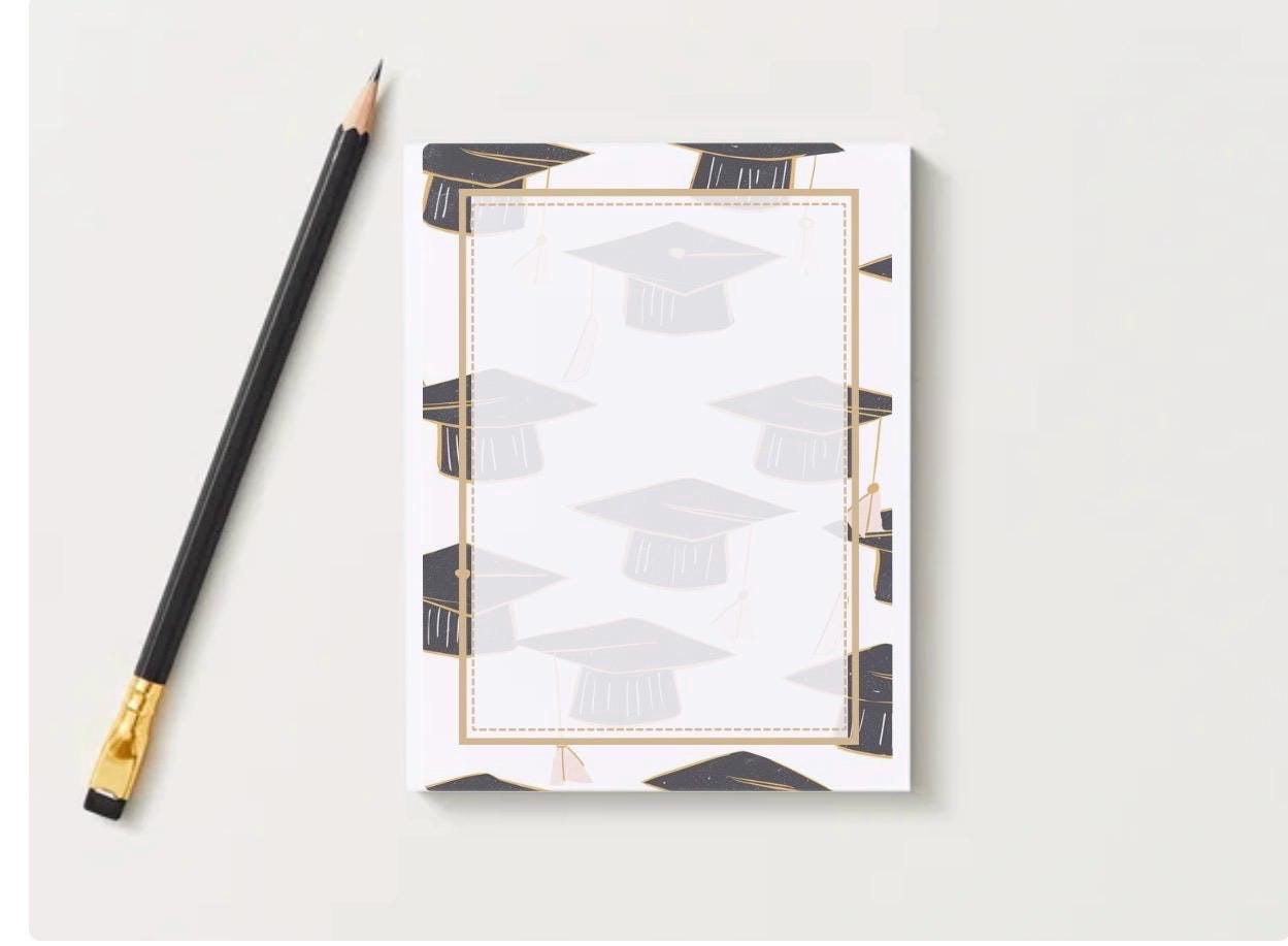 Graduation Notepad | Collegiate Style Grad Gift | Senior 2026 Stationery
