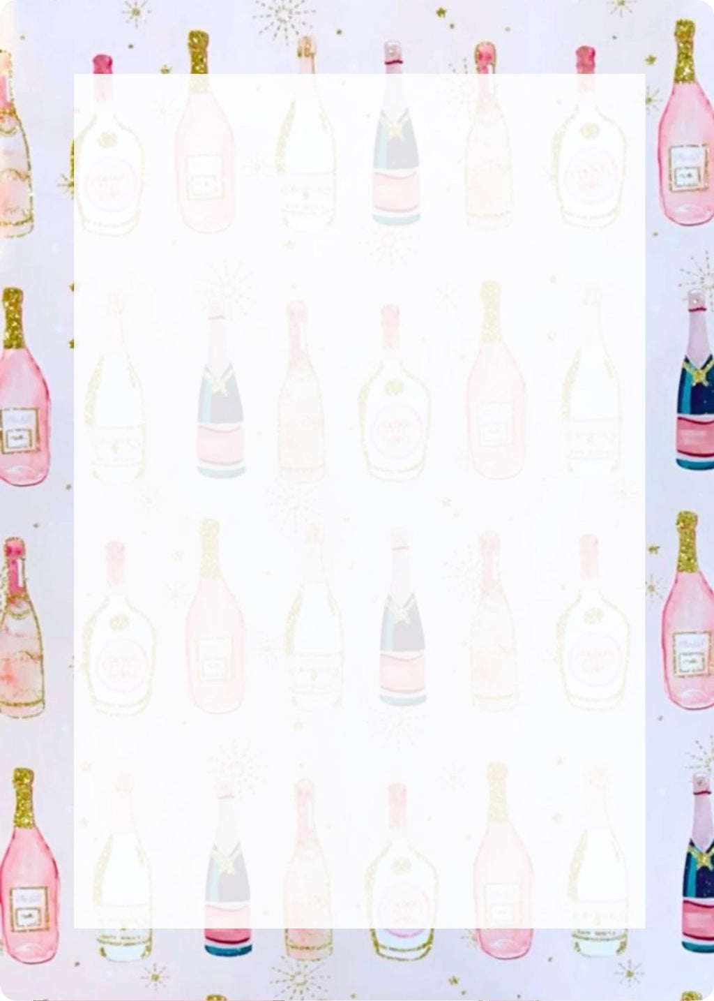 Champagne Bottle Notepad | Celebration Stationery | Party Planning Planner