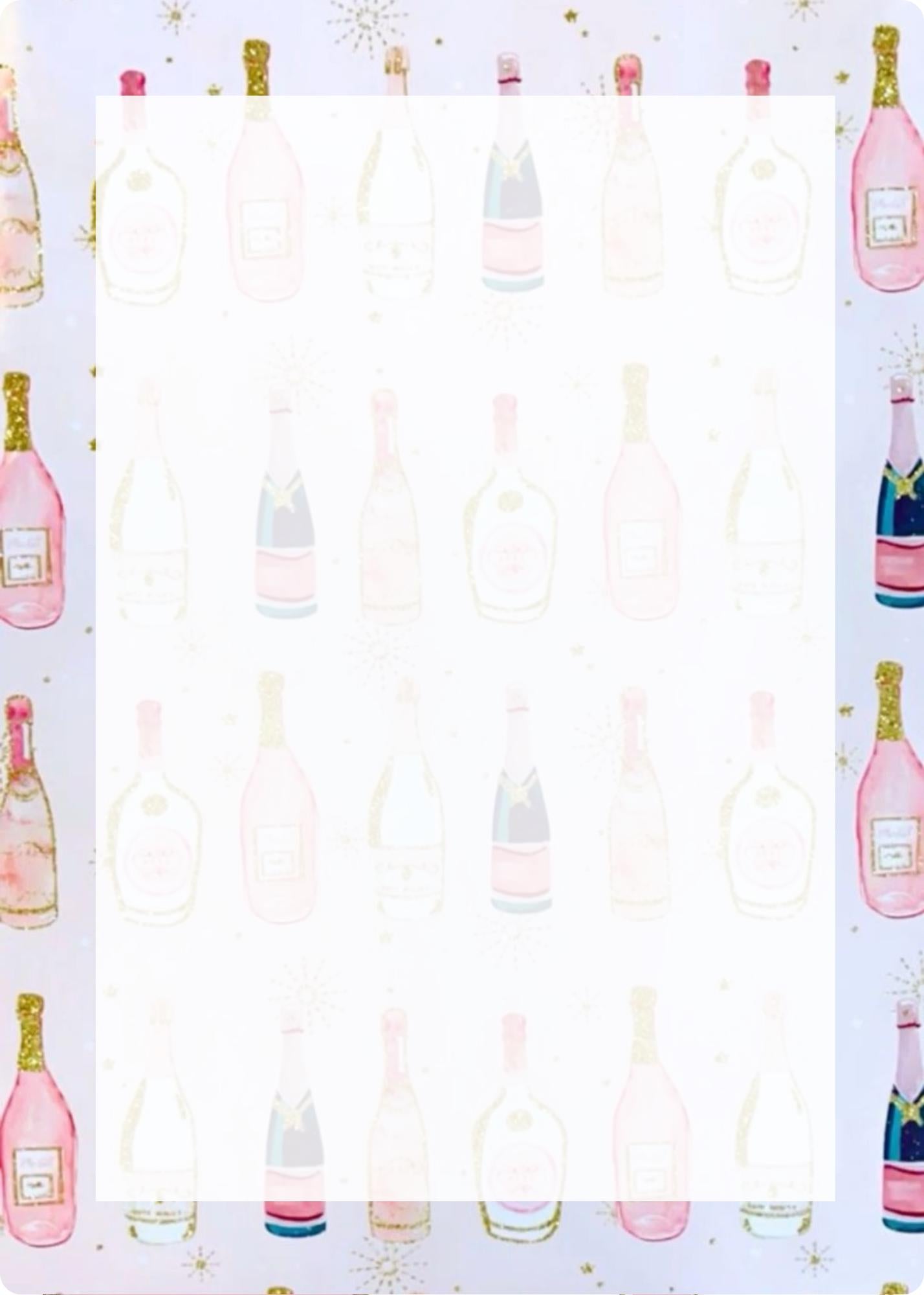 Champagne Bottle Notepad | Celebration Stationery | Party Planning Planner