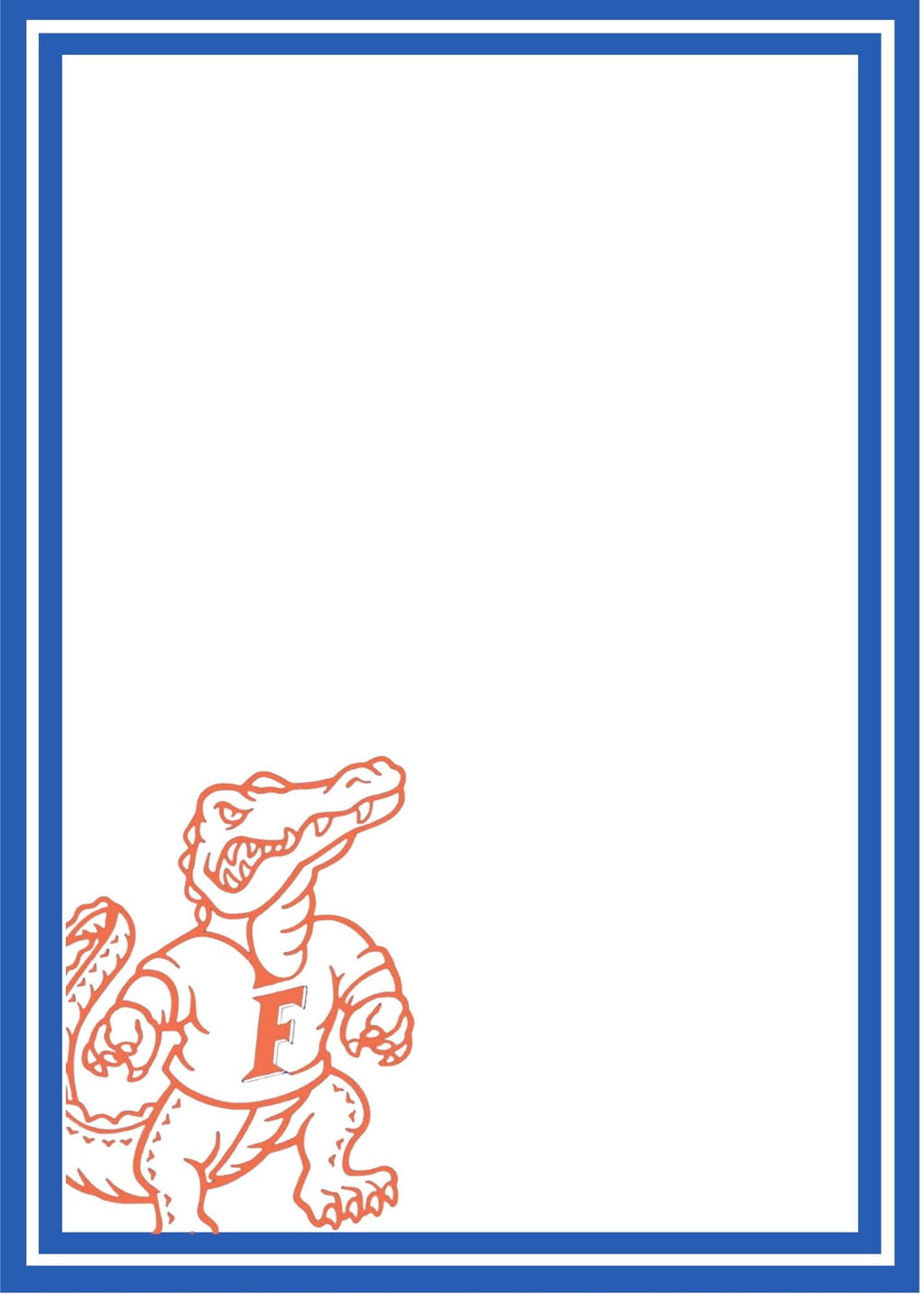 University of Florida Notepad | UF Gameday Checklist | Gator Fan Gift | College Student Stationery